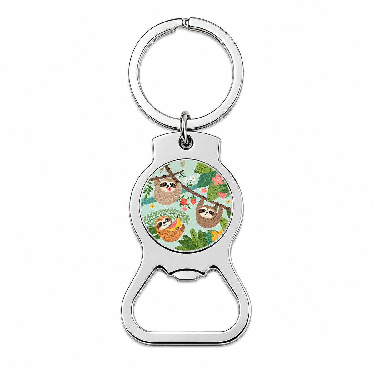Kawaii Sloths Bottle Opener Keychain