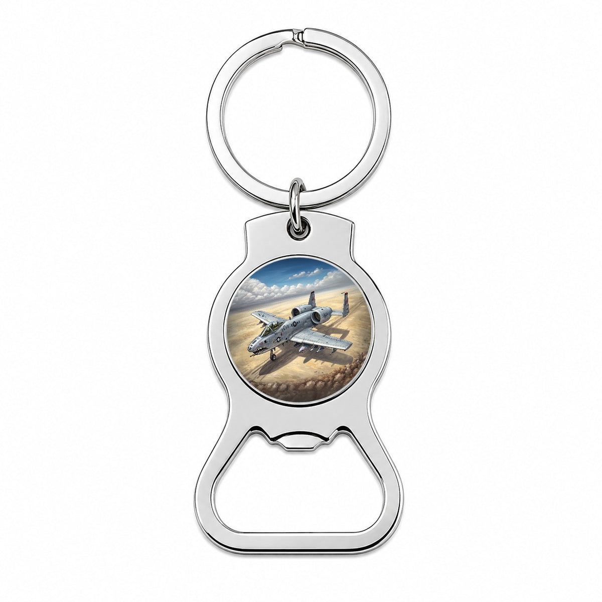 A-10 Warthog Thunderbolt II Air Force Ground Attack Plane Bottle Opener Keychain