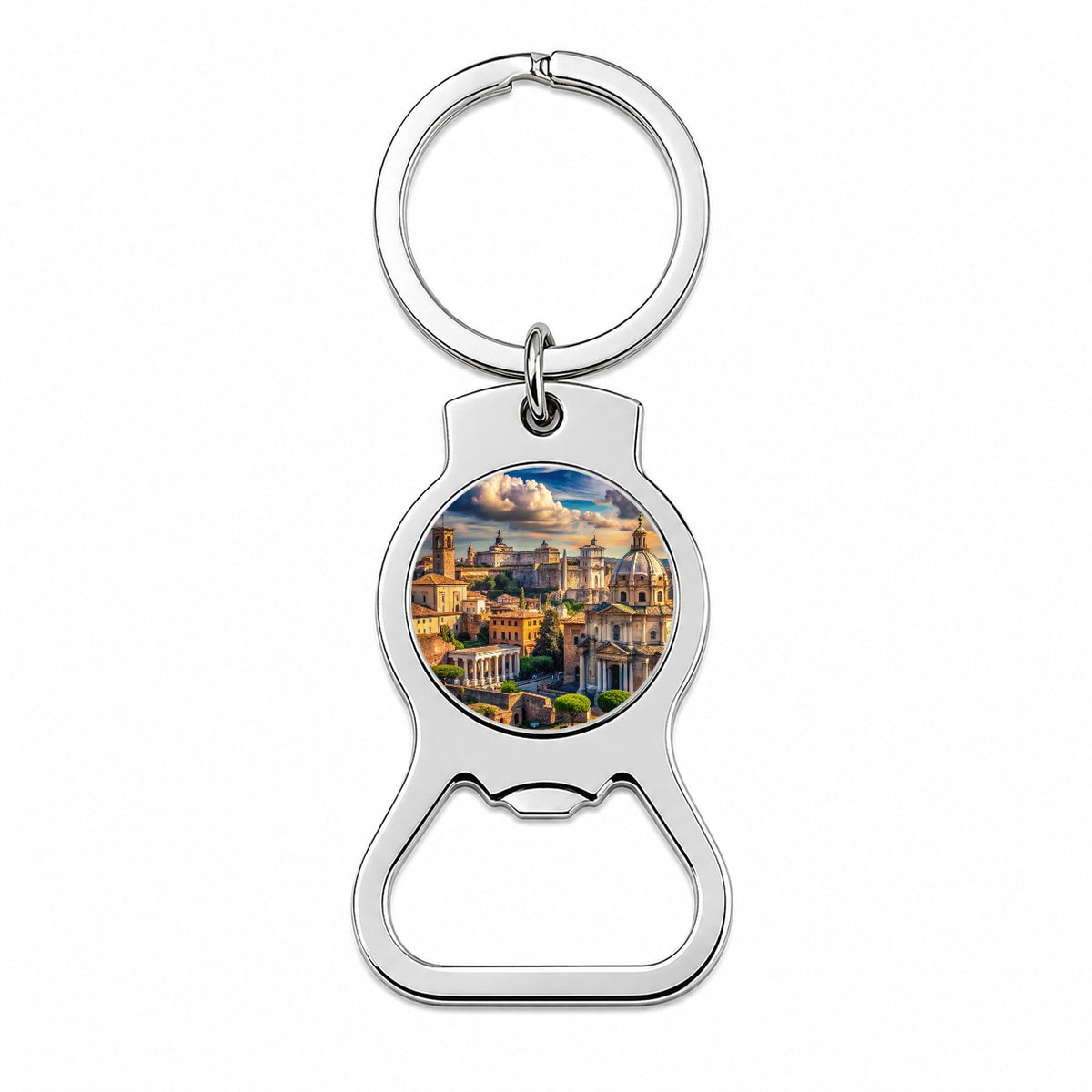 Ancient Rome City Roman Cityscape Bottle Opener Keychain