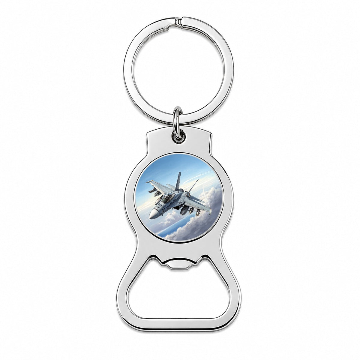 FA-18 Hornet US Navy Multirole Fighter Plane Bottle Opener Keychain