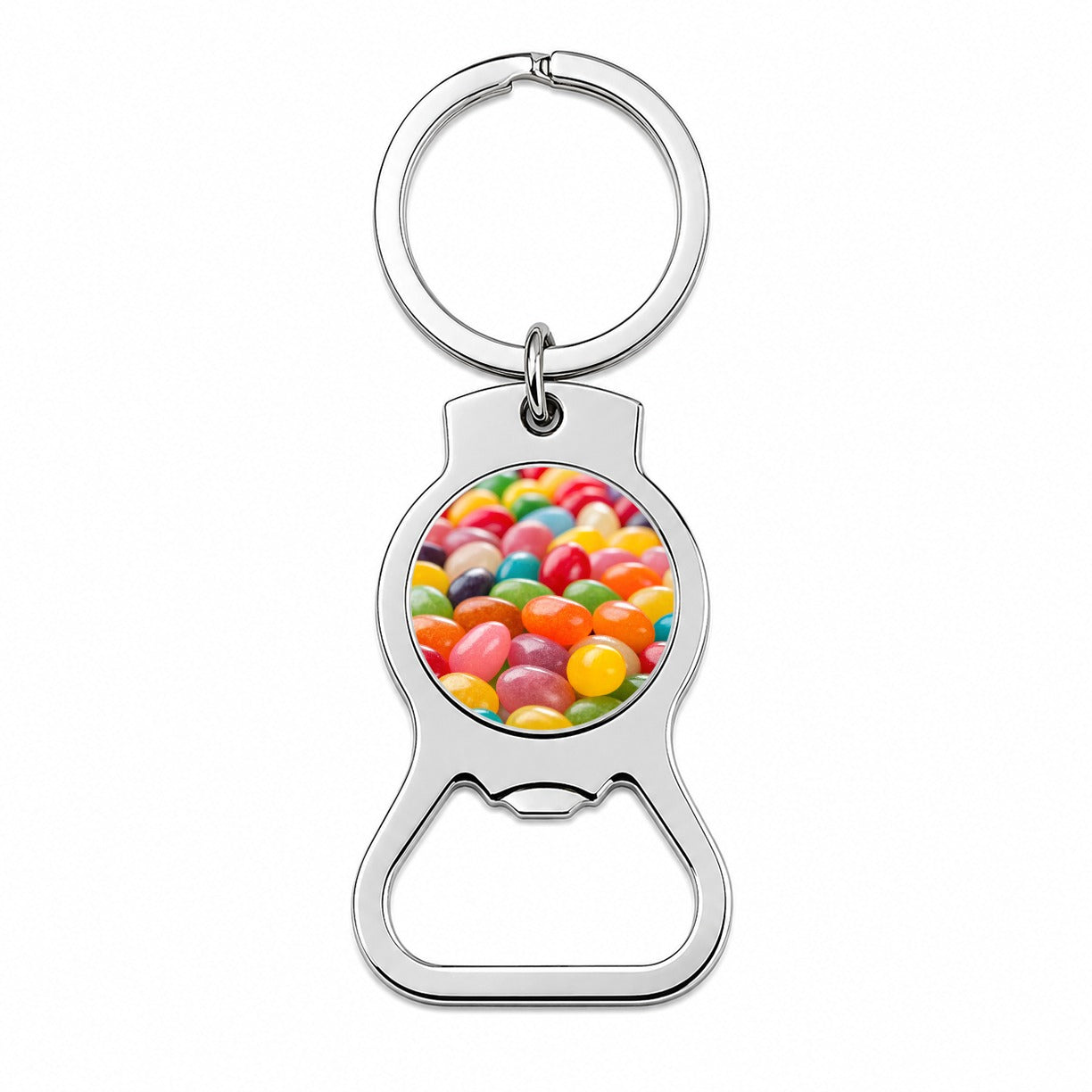 Lots of Jelly Beans Easter Candy Bottle Opener Keychain