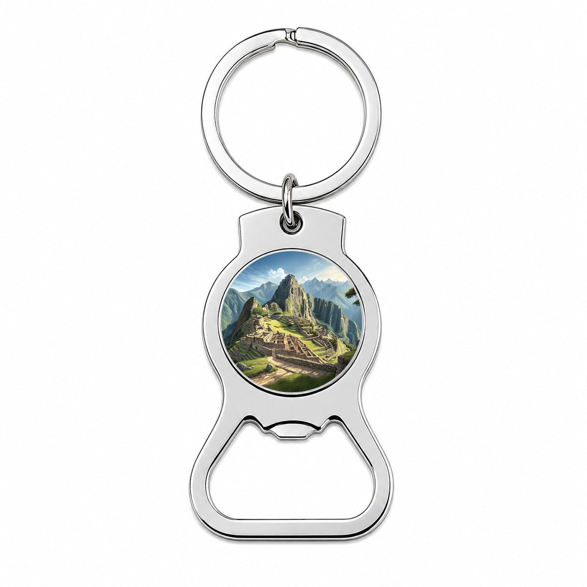 Machu Picchu Incan Citadel Andes Mountains Peru Bottle Opener Keychain