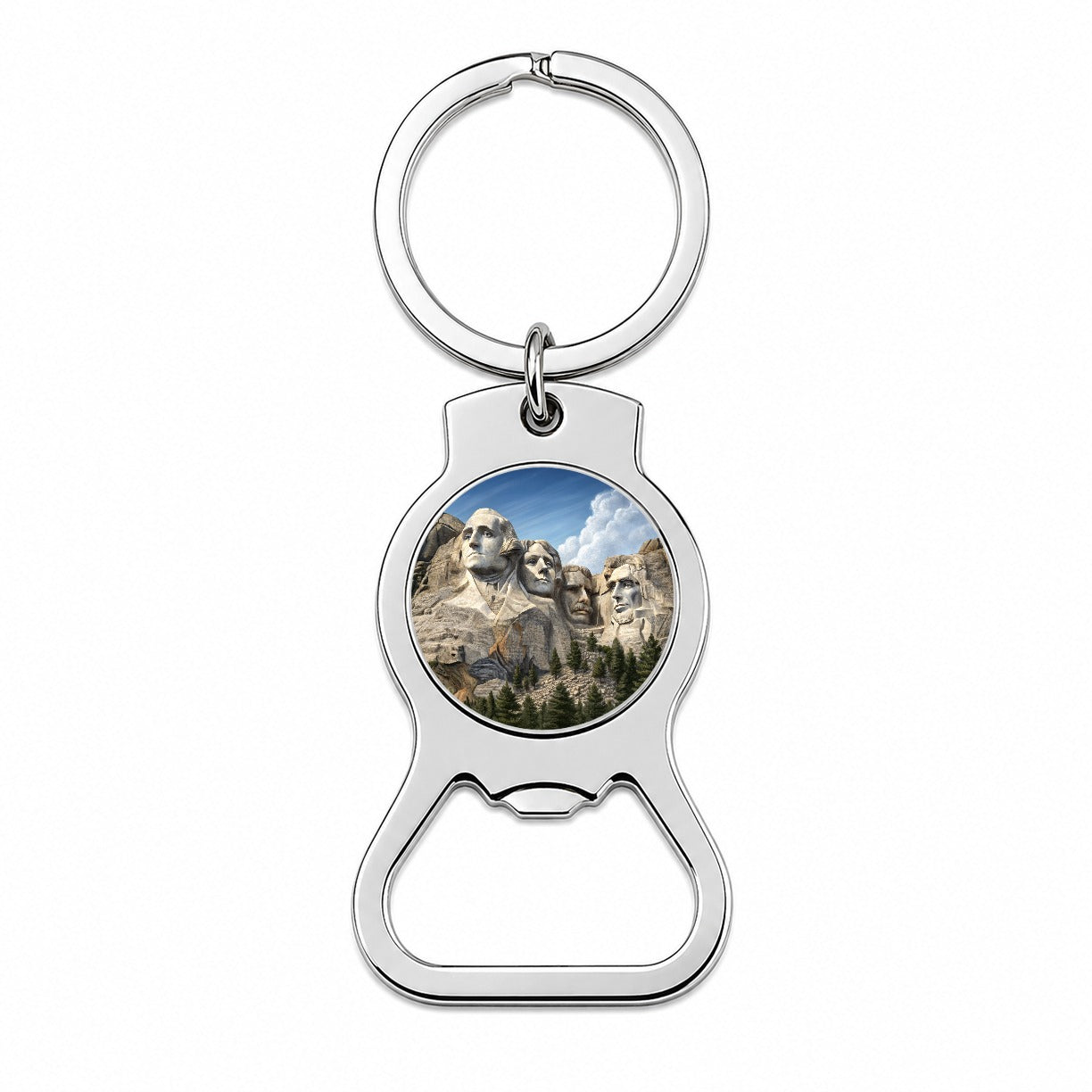 Mount Rushmore National Memorial Black Hills South Dakota Bottle Opener Keychain