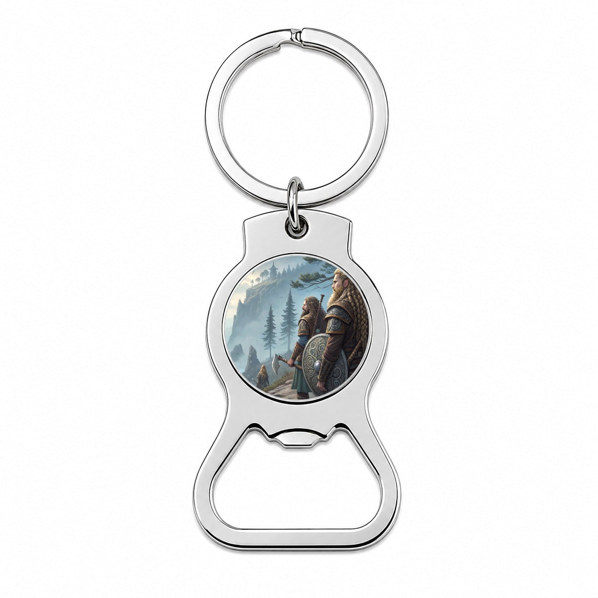 Vikings Raiders Anime Style Fantasy Bottle Opener Keychain