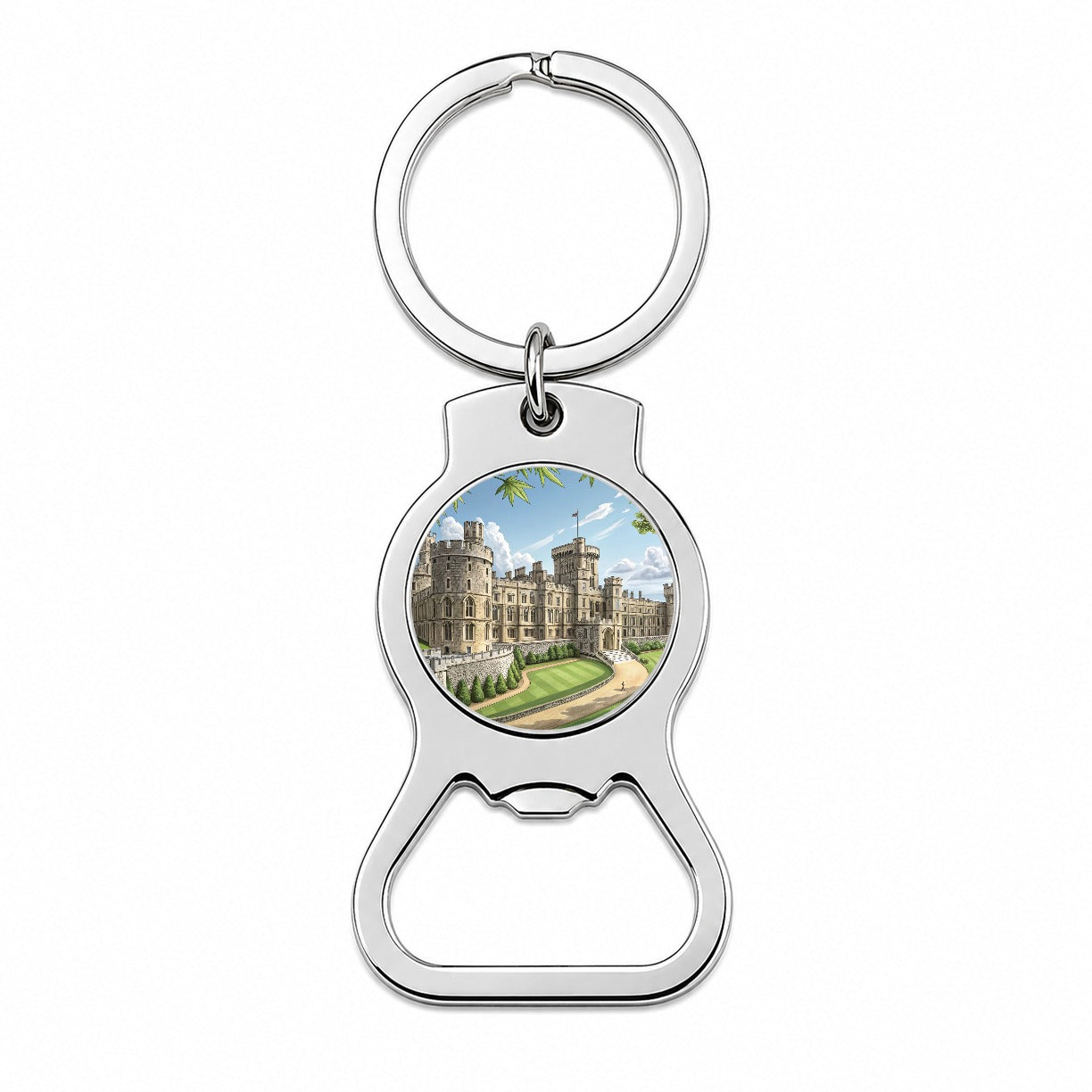 Windsor Castle England Great Britain Bottle Opener Keychain