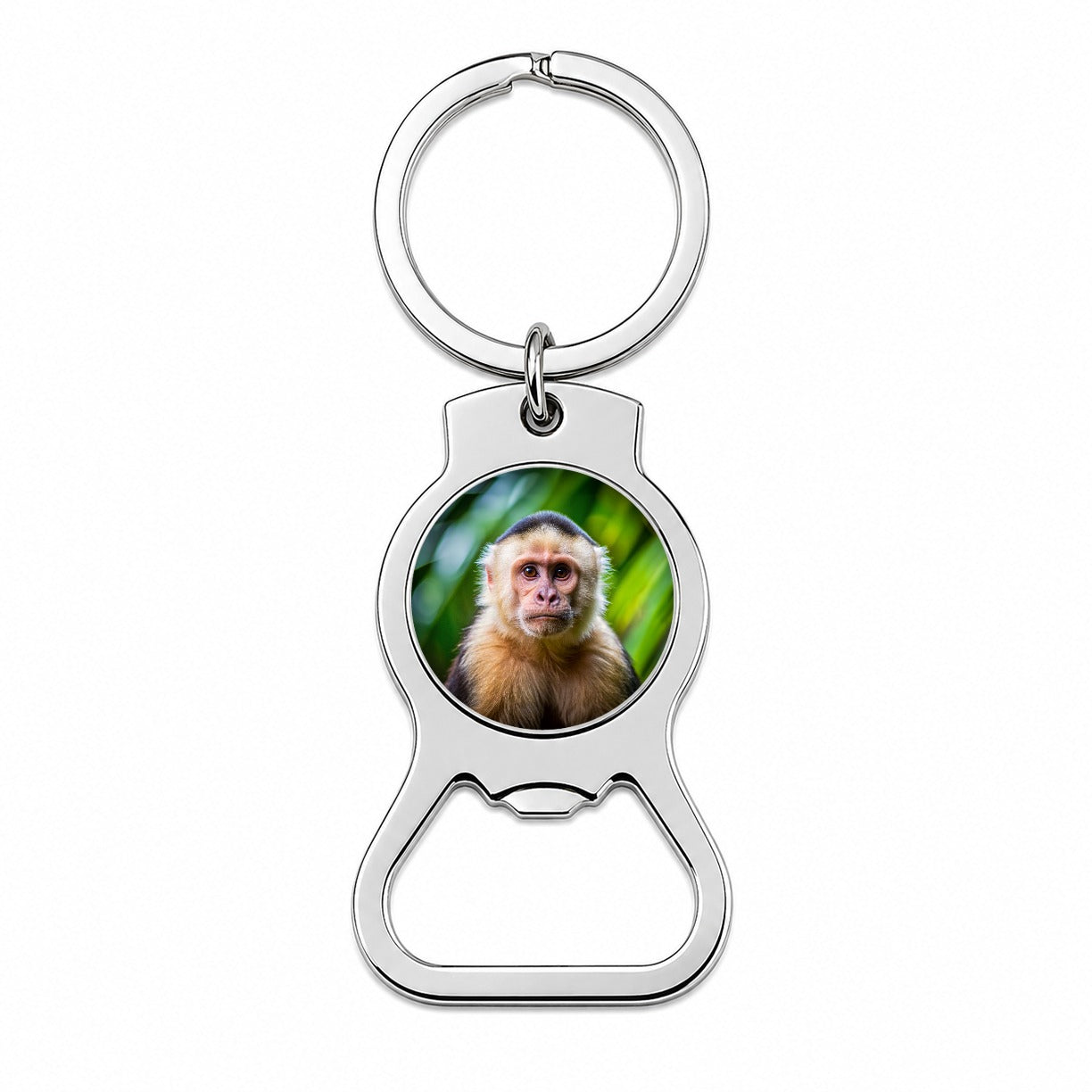 Capuchin Monkey Bottle Opener Keychain
