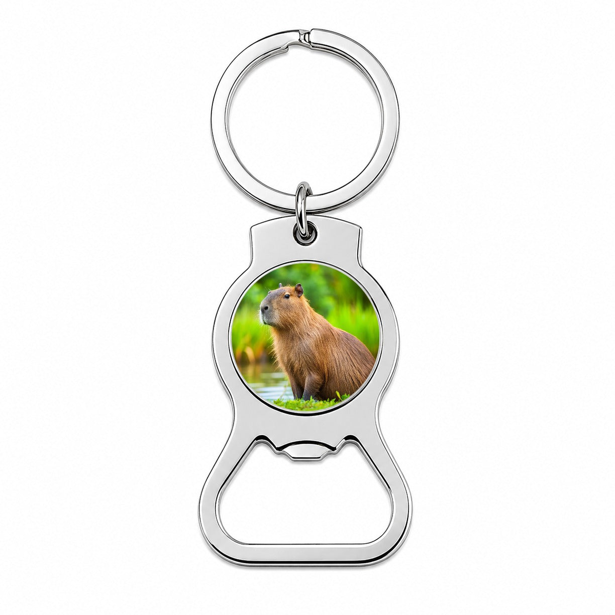 Capybara Bottle Opener Keychain