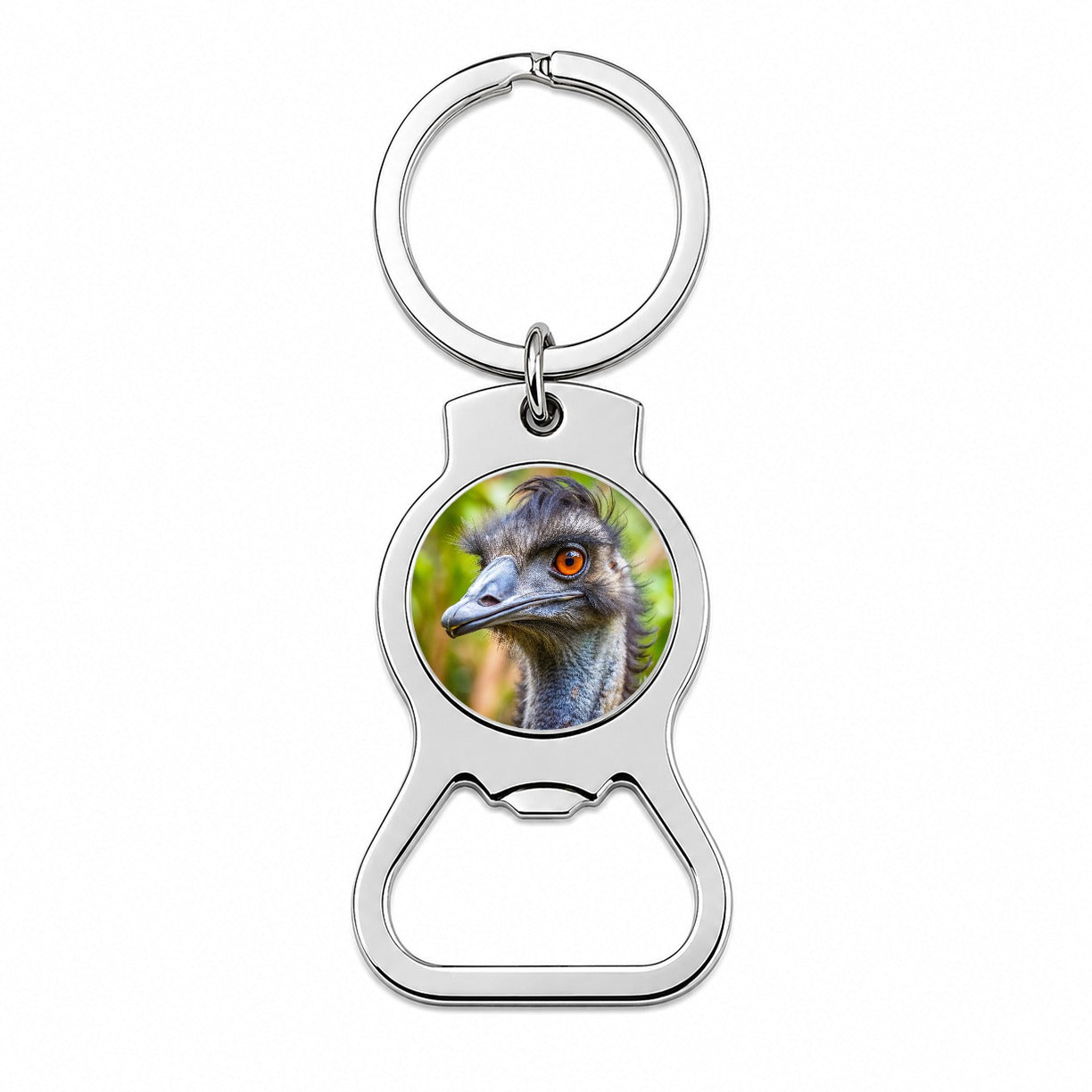 Emu Bottle Opener Keychain