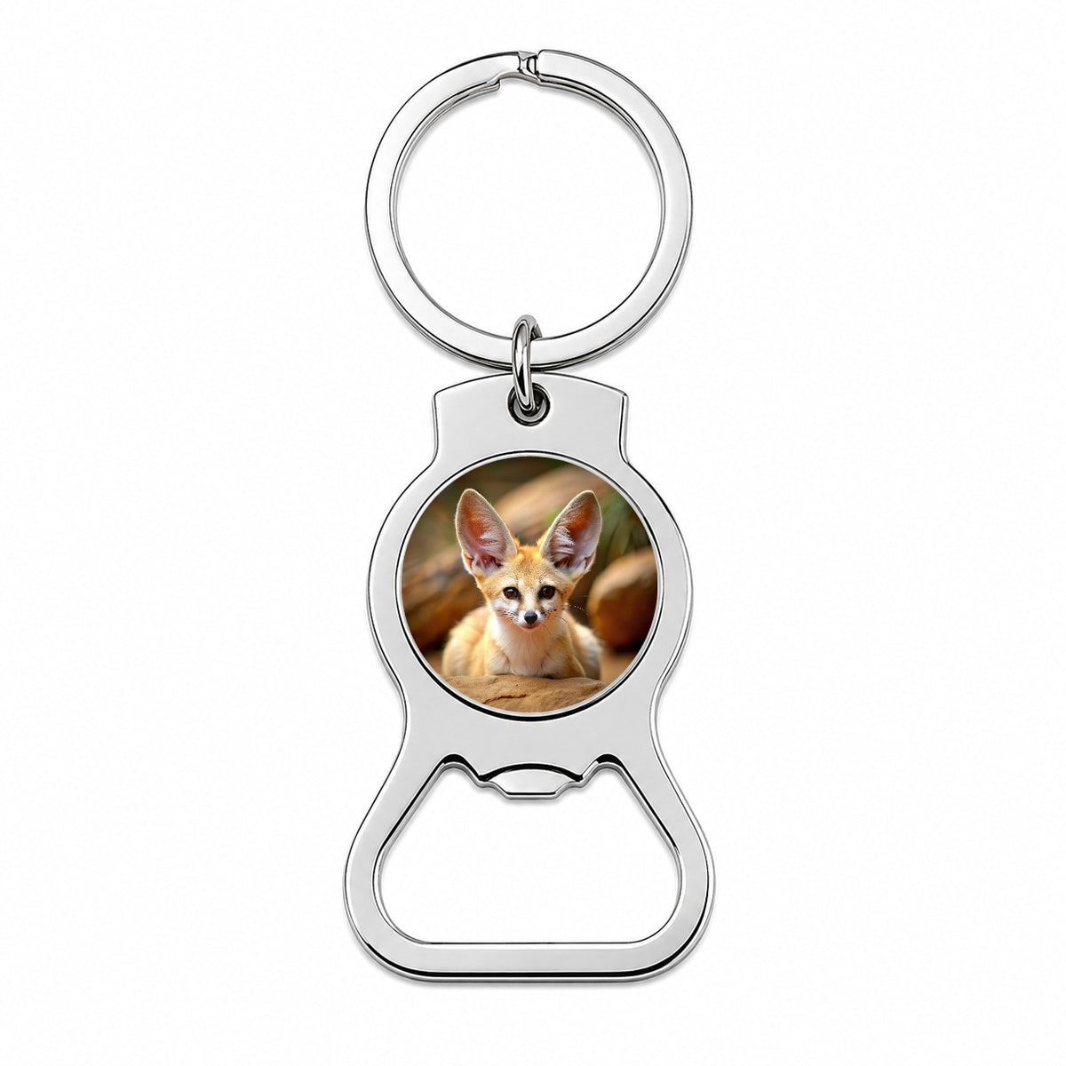 Fennec Fox Bottle Opener Keychain