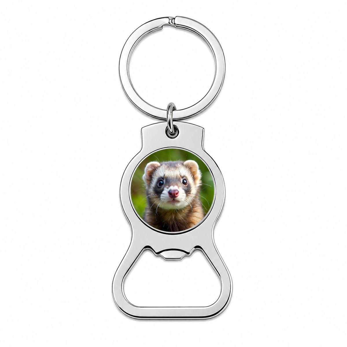 Ferret Bottle Opener Keychain