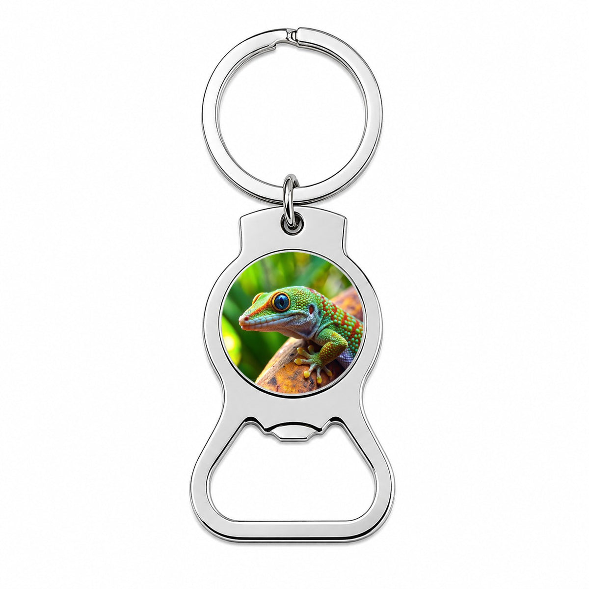 Gecko Lizard Reptile Bottle Opener Keychain