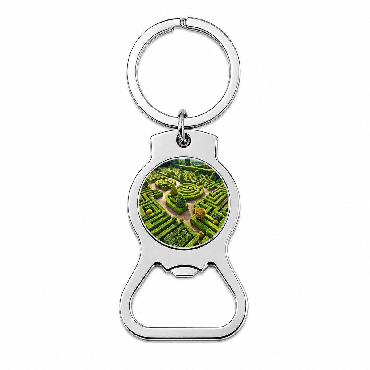 Hedge Garden Maze Bottle Opener Keychain
