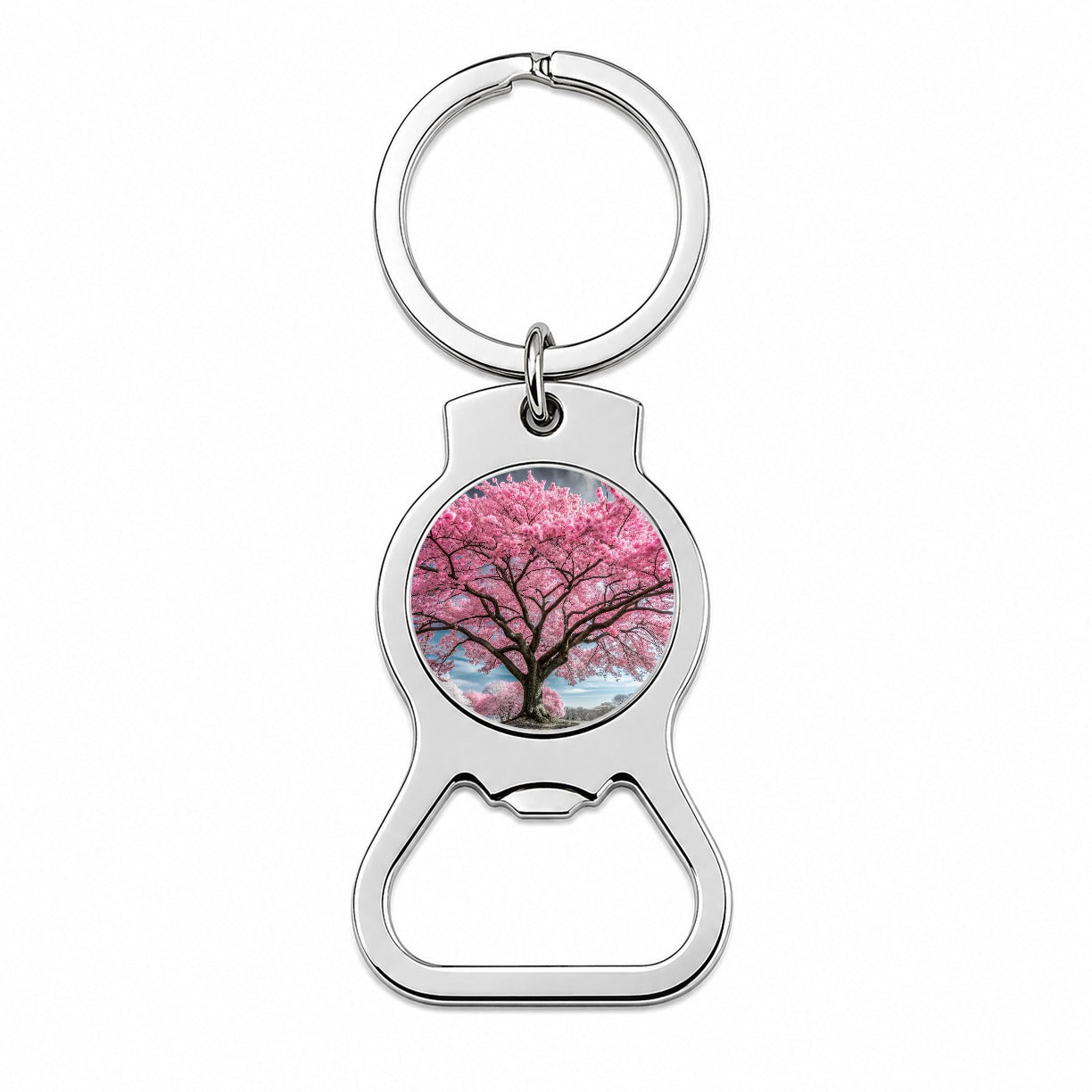 Japanese Sakura Cherry Blossom Tree Bottle Opener Keychain