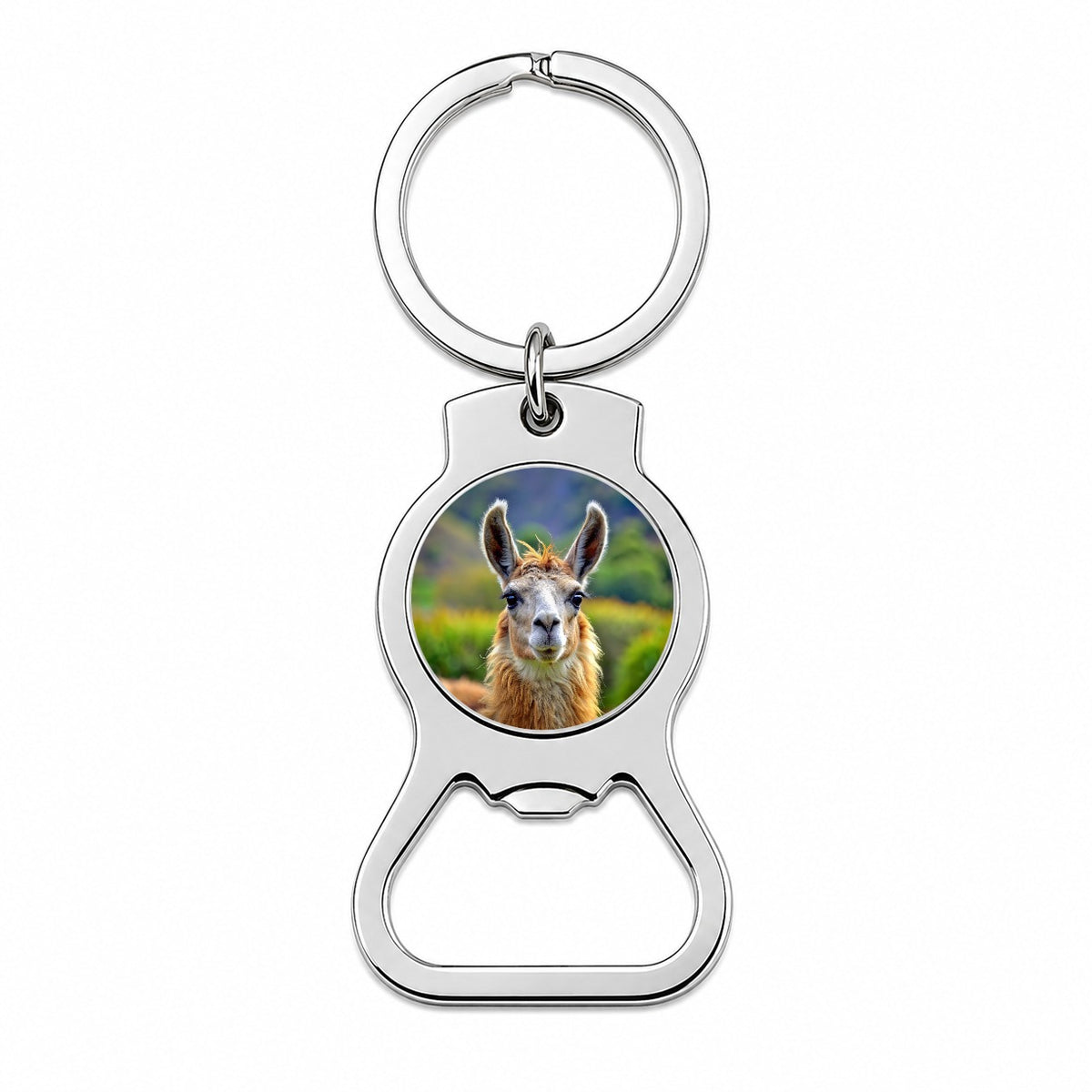 Llama Bottle Opener Keychain