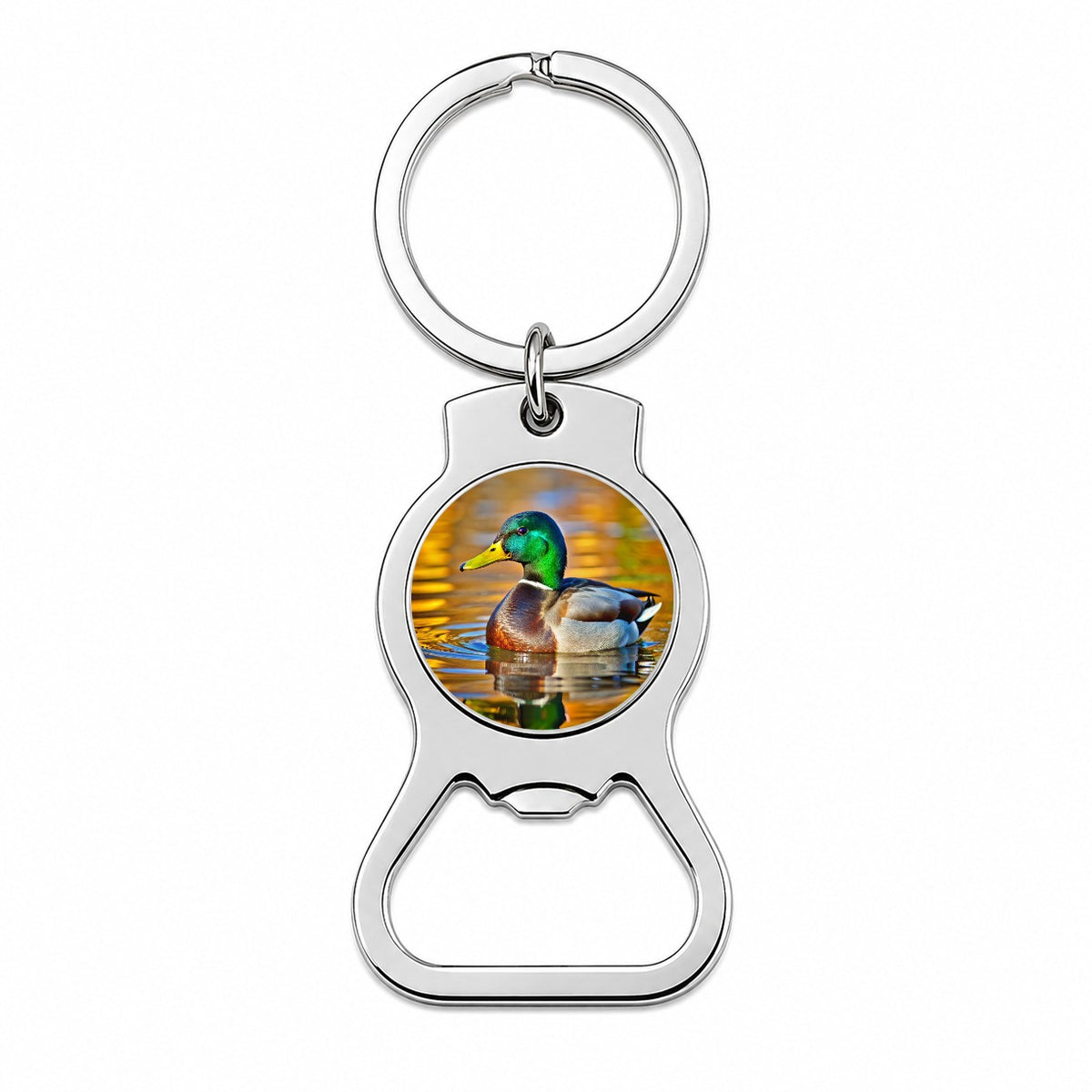 Mallard Duck Bottle Opener Keychain