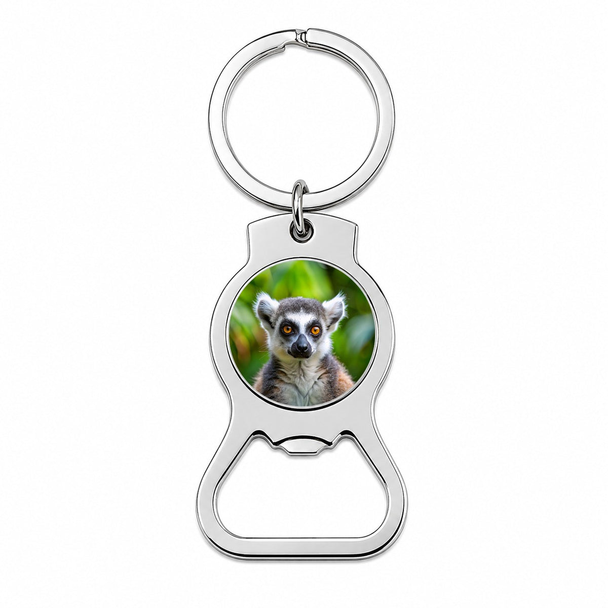 Ring-Tailed Lemur Bottle Opener Keychain
