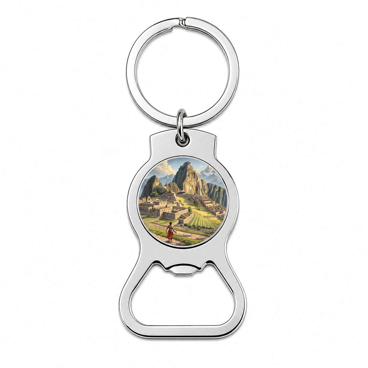 South American Inca Empire Bottle Opener Keychain