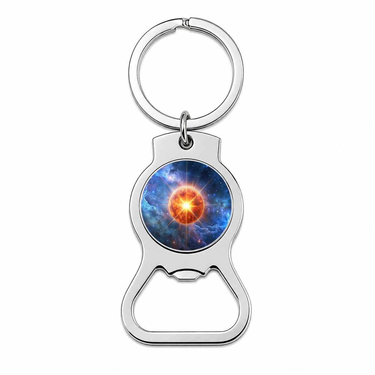 Star Going Nova Sci-fi Galaxy Space Bottle Opener Keychain