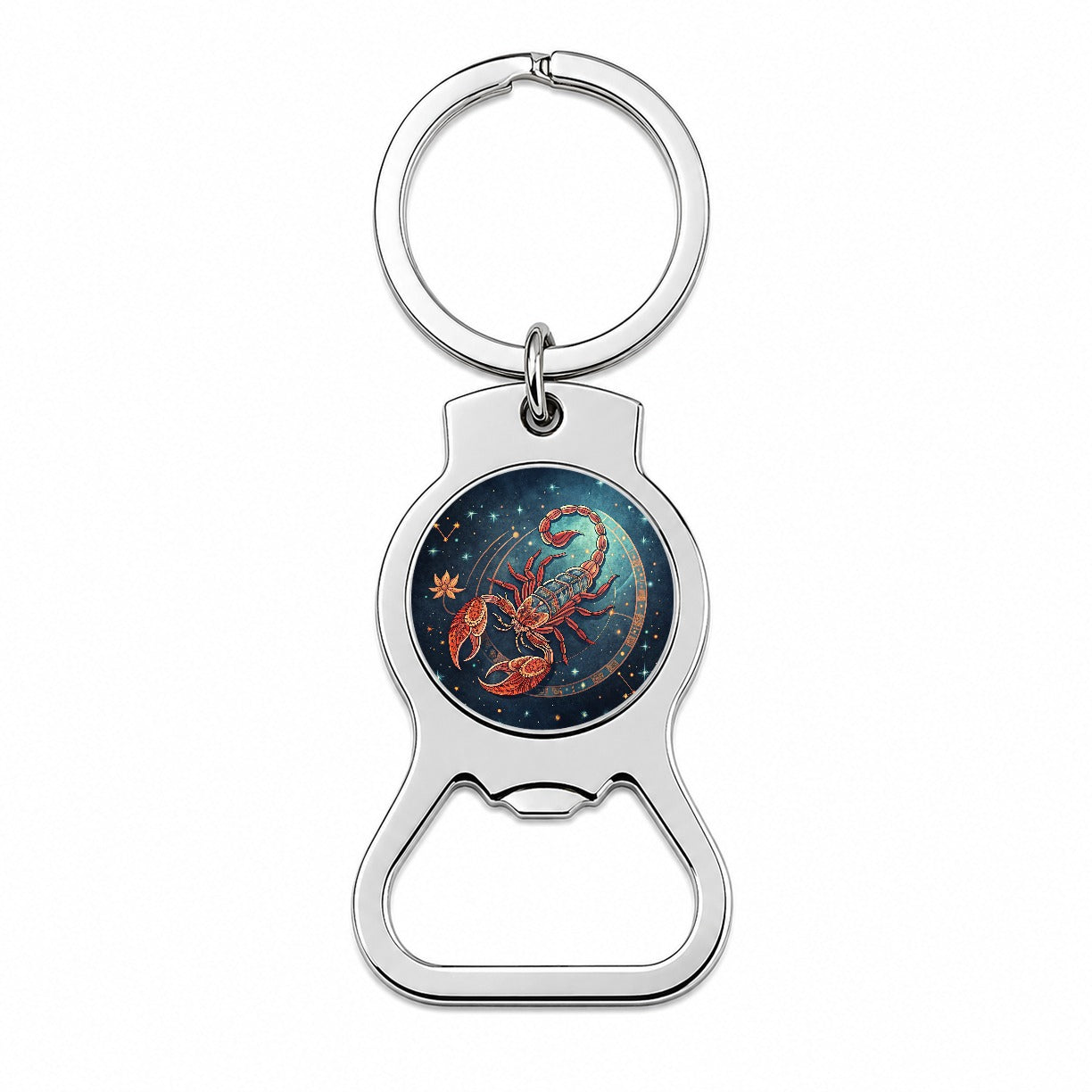 Zodiac Horoscope Symbol Scorpio Scorpion Bottle Opener Keychain