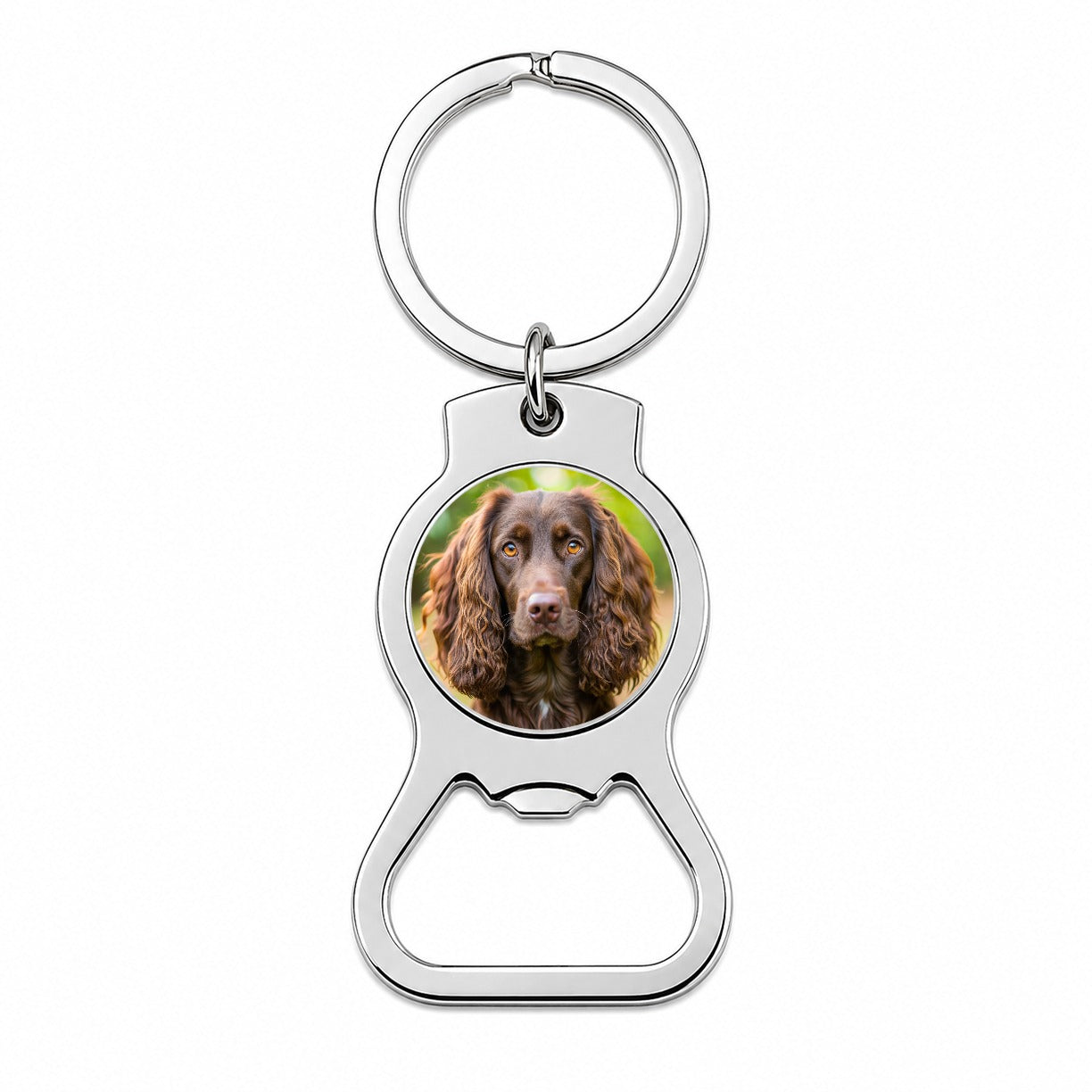 Boykin Spaniel Dog Photo Bottle Opener Keychain