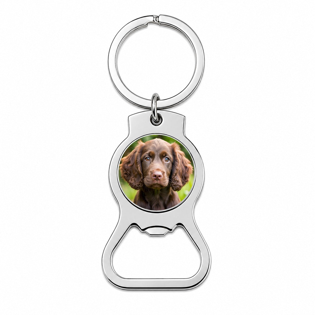 Boykin Spaniel Dog Puppy Photo Bottle Opener Keychain