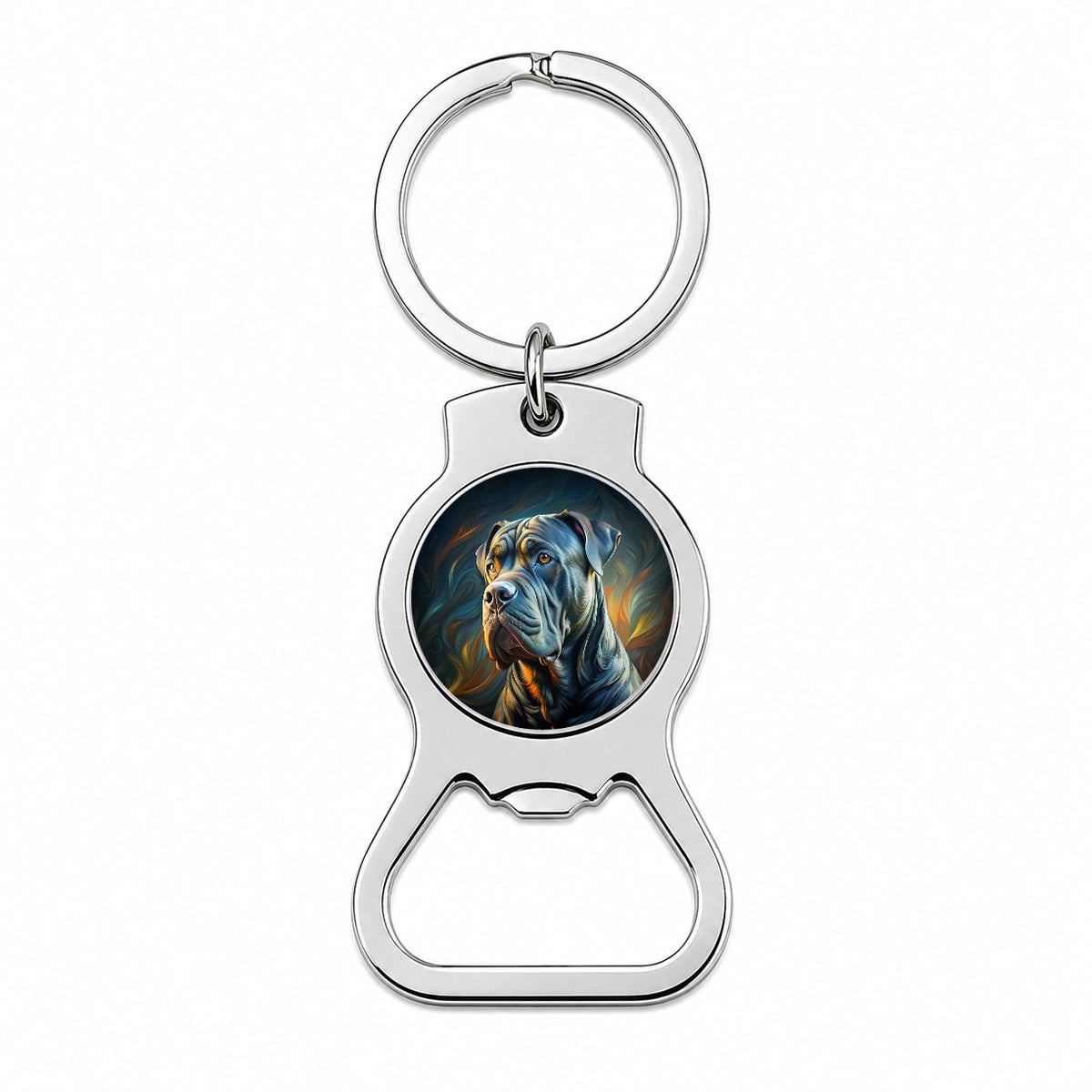 Cane Corso Dog Abstract Stylized Art Bottle Opener Keychain