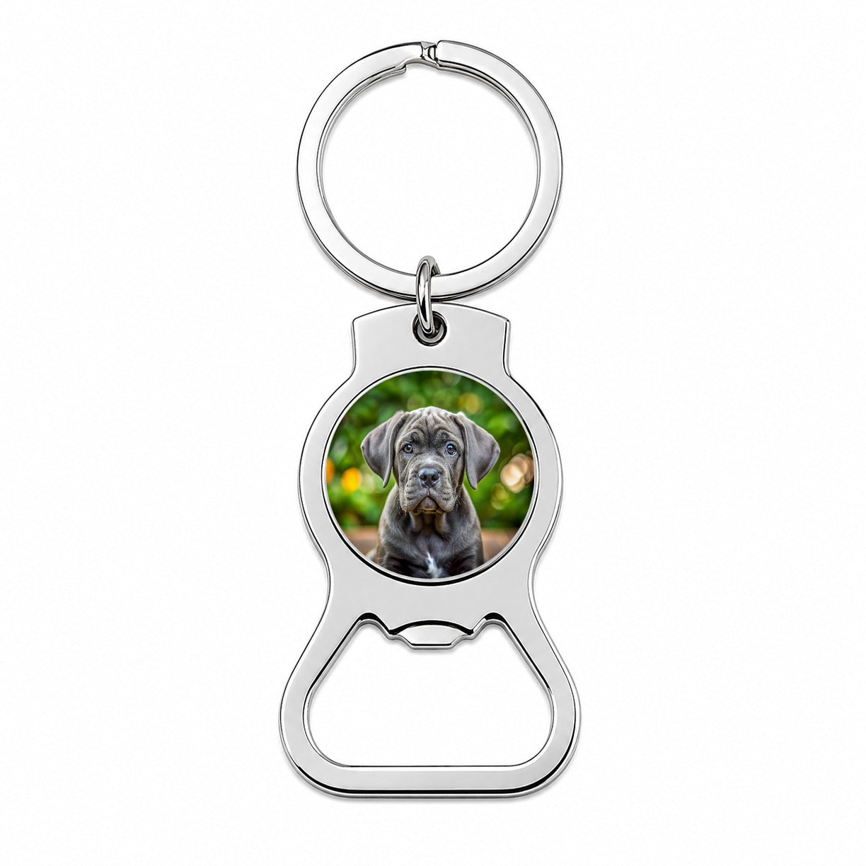 Cane Corso Dog Puppy Photo Bottle Opener Keychain