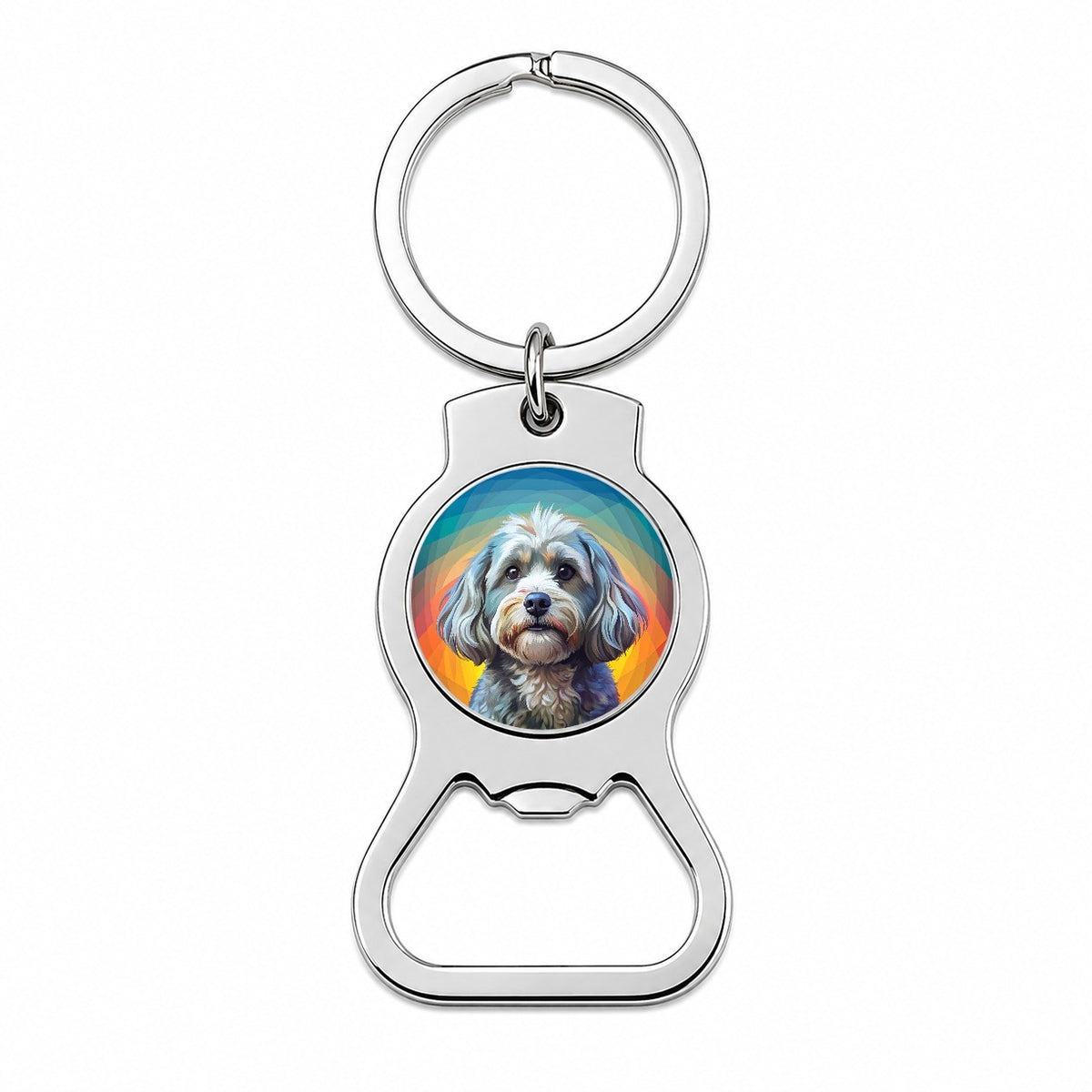 Havanese Dog Pop Art Bottle Opener Keychain