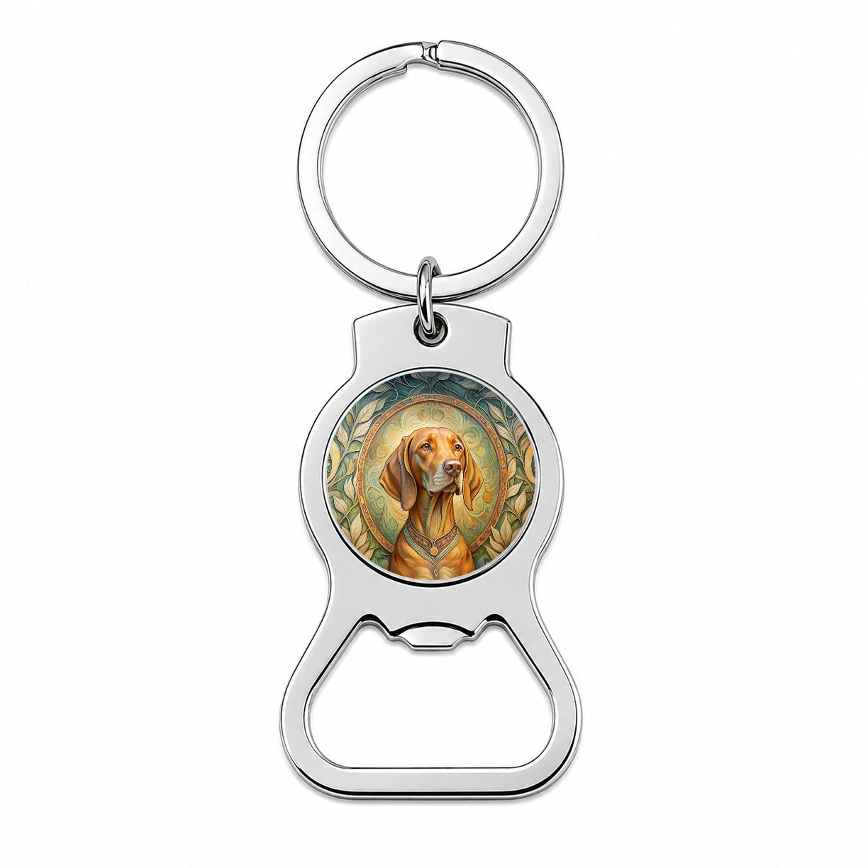 Vizsla Dog Art Nouveau Bottle Opener Keychain