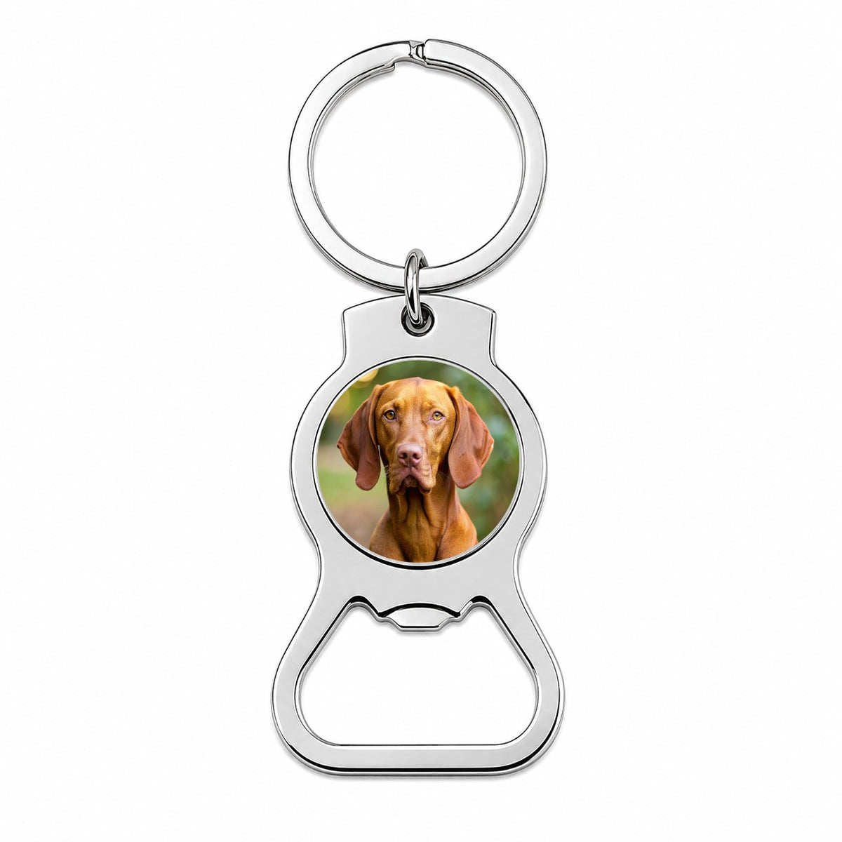 Vizsla Dog Photo Bottle Opener Keychain