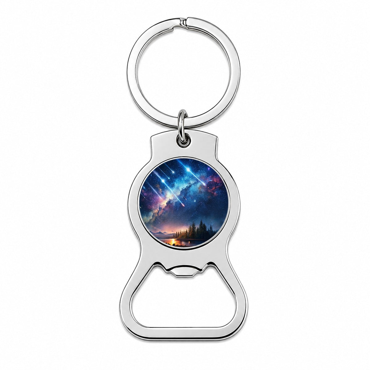 Sci-fi Colorful Meteor Shower Bottle Opener Keychain