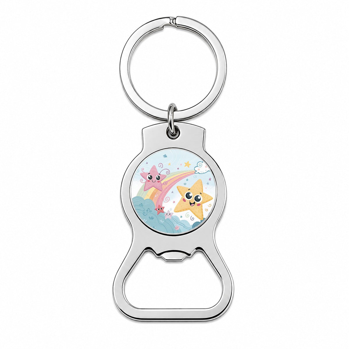 Kawaii Stars Bottle Opener Keychain