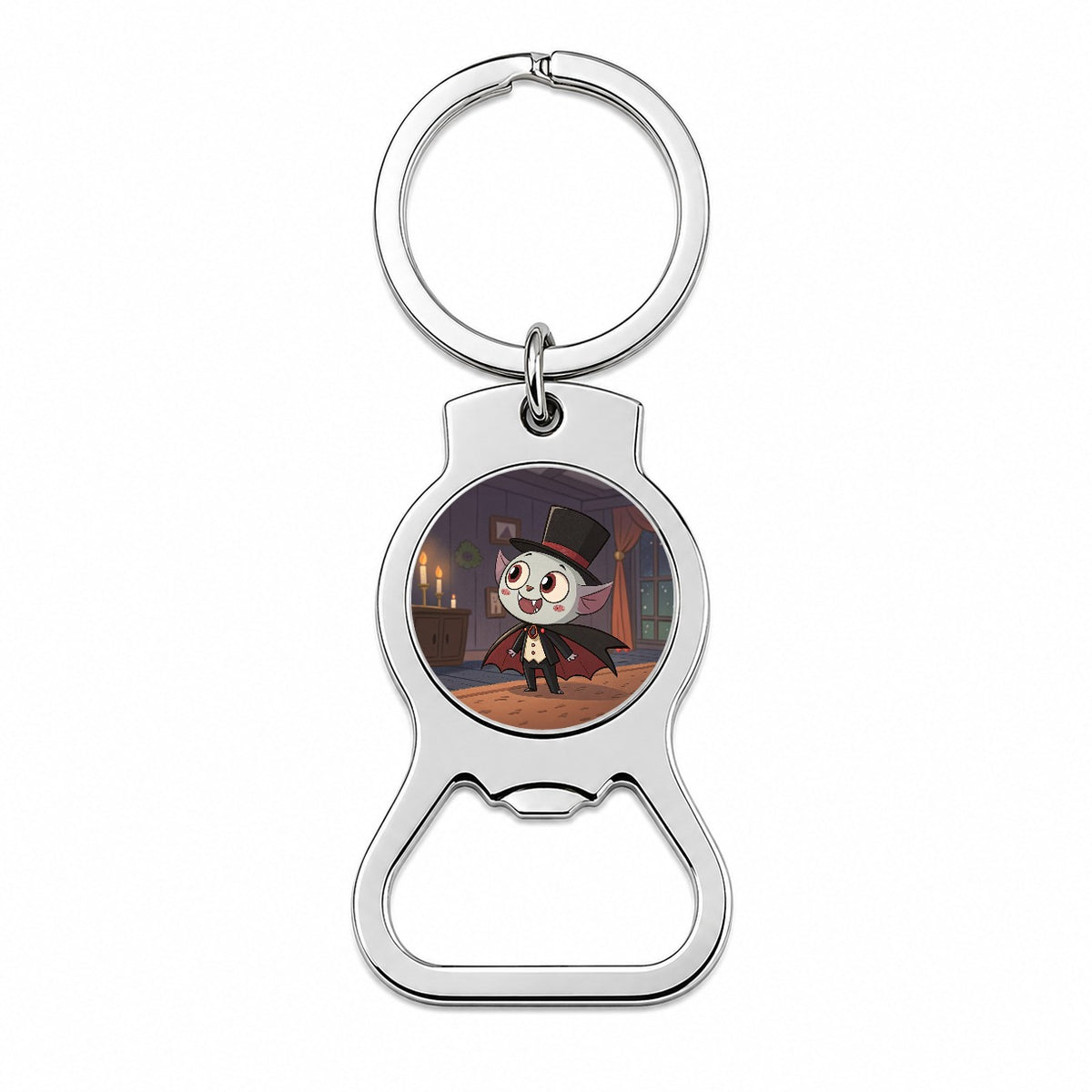 Kawaii Vampire Bottle Opener Keychain