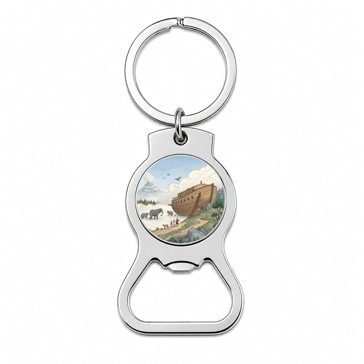 Noah's Ark Animals Bottle Opener Keychain