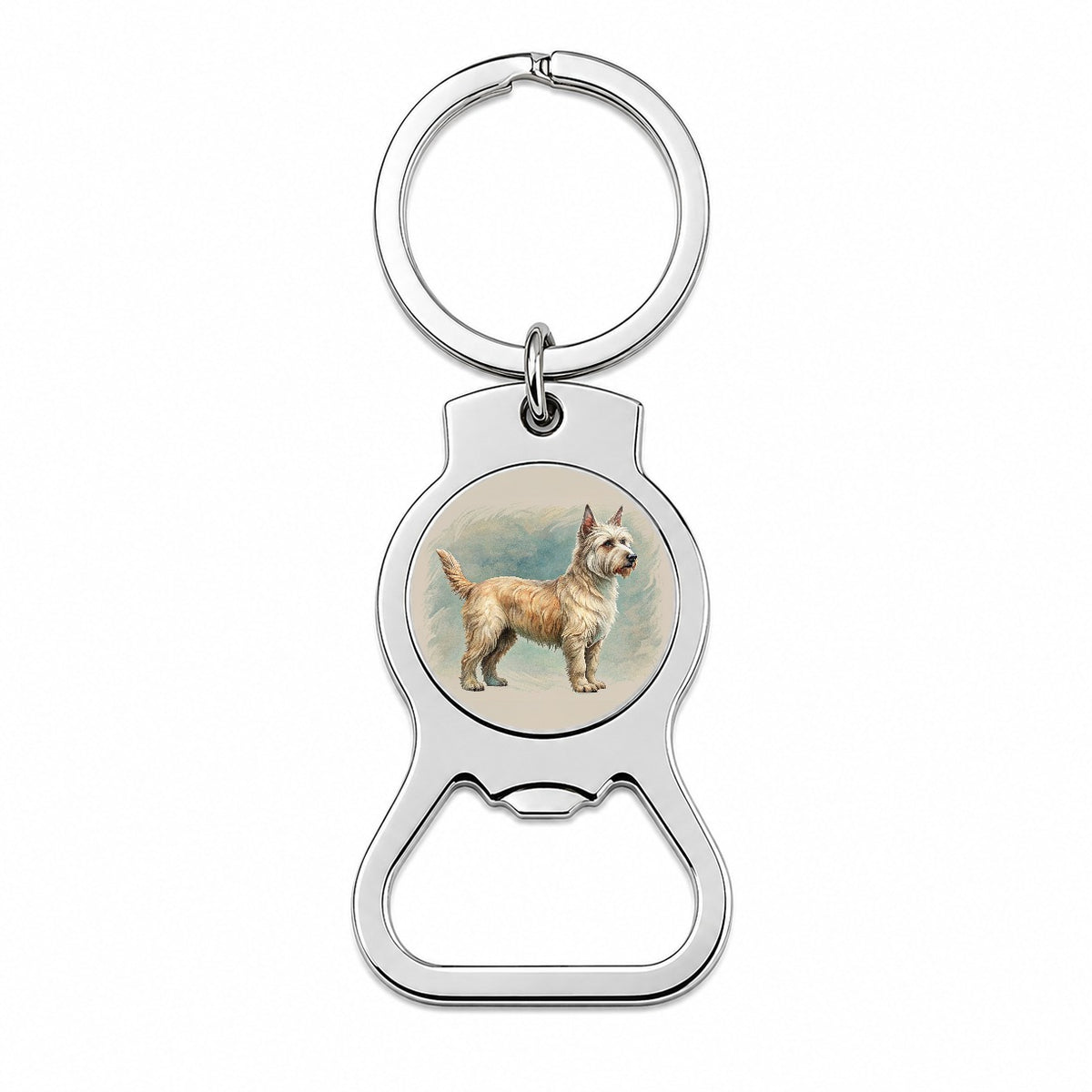 Berger Picard Dog Art Nouveau Bottle Opener Keychain