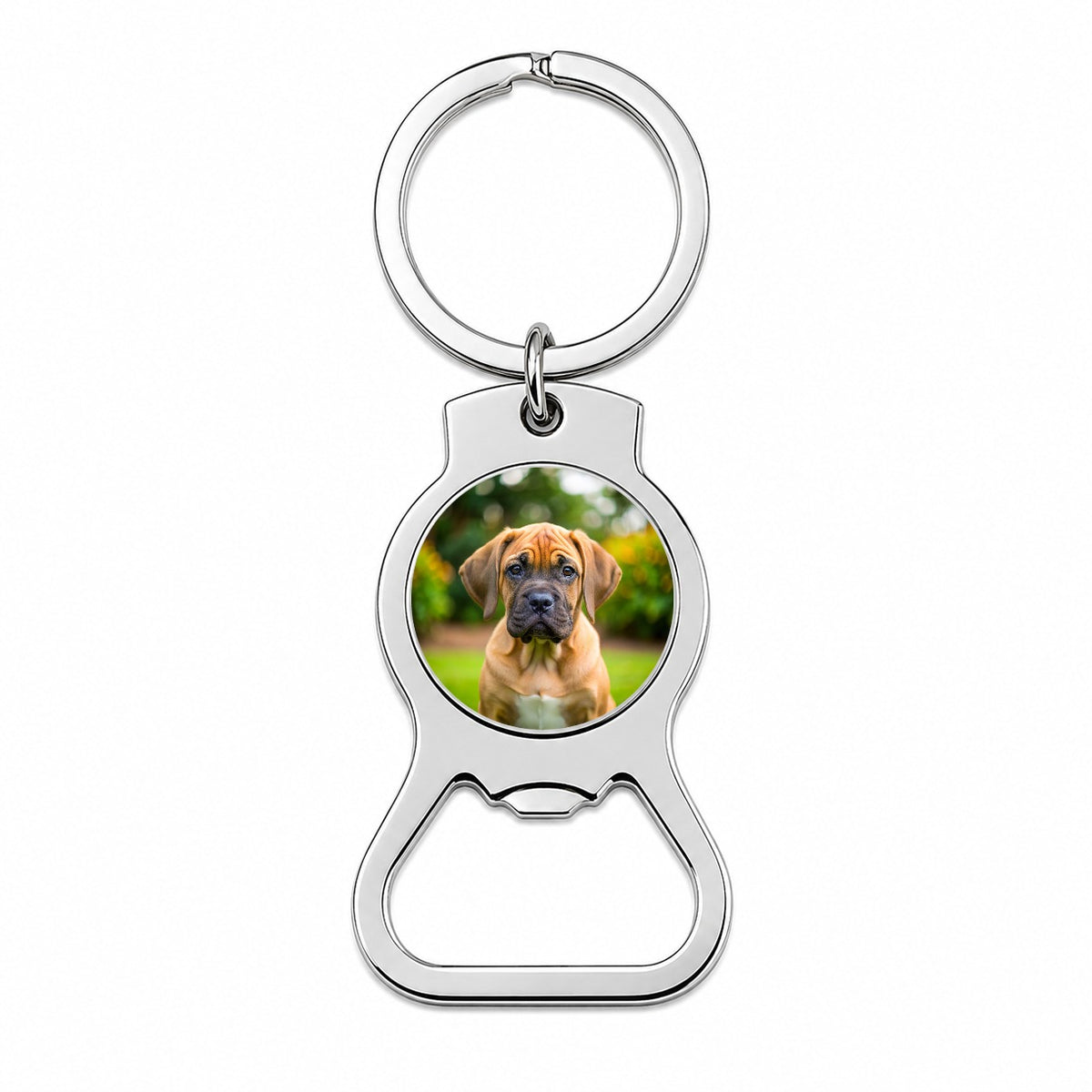 Boerboel Dog Puppy Photo Bottle Opener Keychain