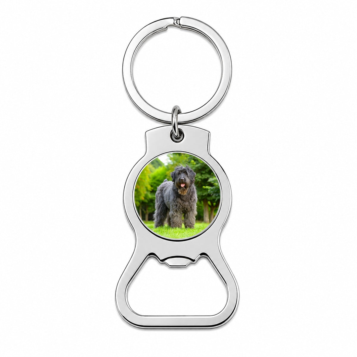 Bouviers Des Flandres Dog Photo Bottle Opener Keychain