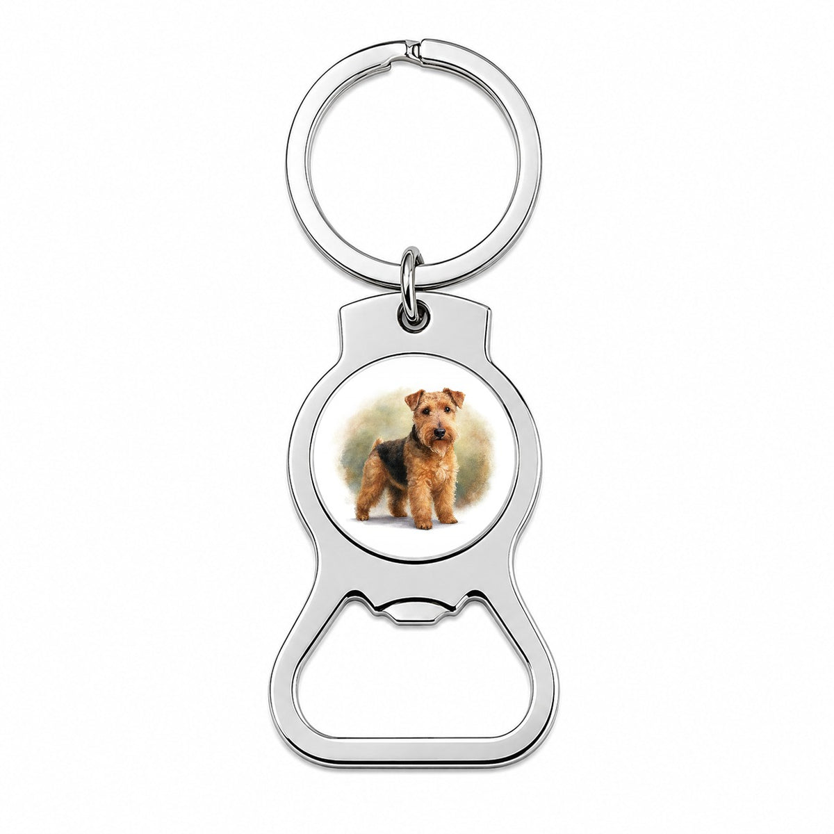 Lakeland Terrier Dog Illustration Bottle Opener Keychain