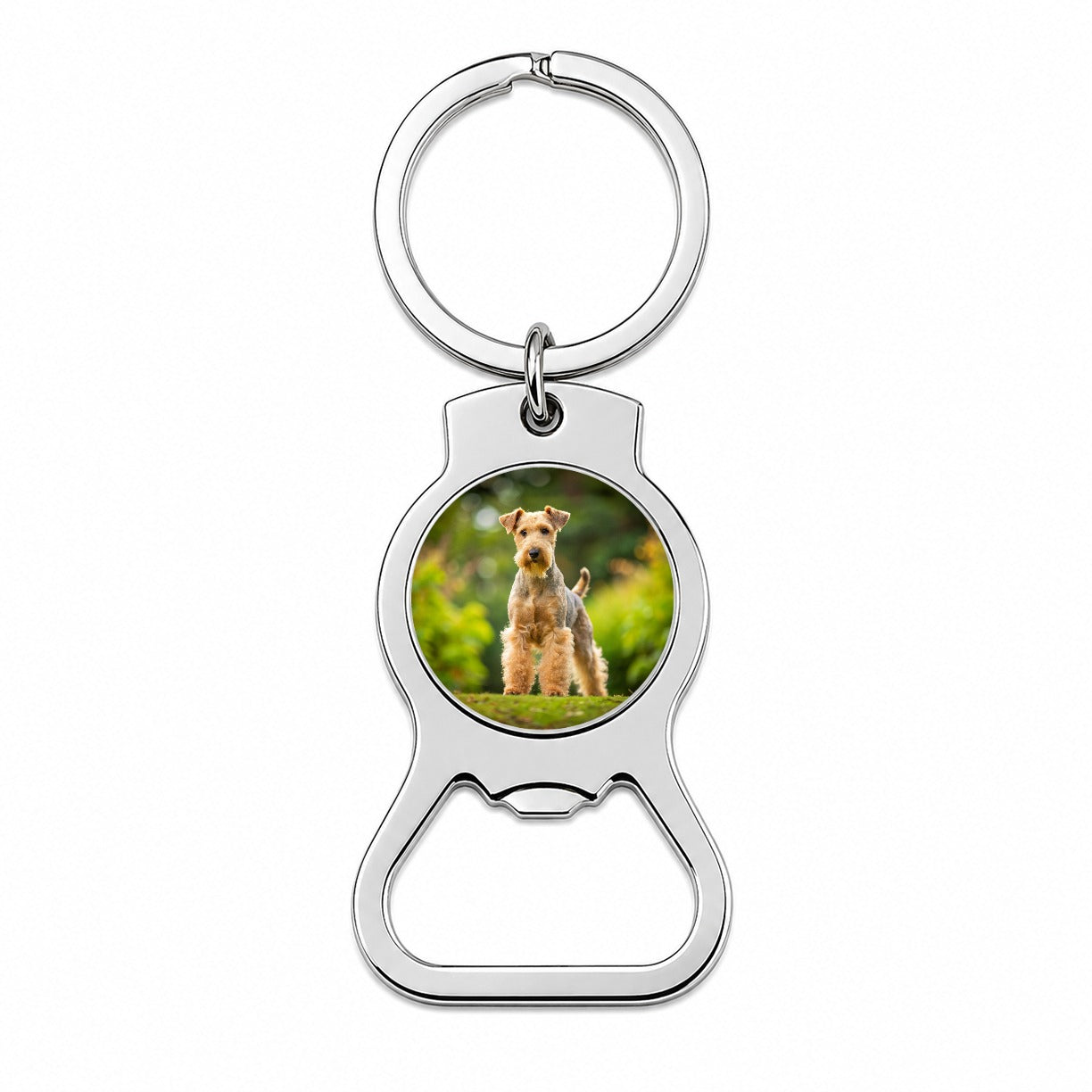 Lakeland Terrier Dog Photo Bottle Opener Keychain