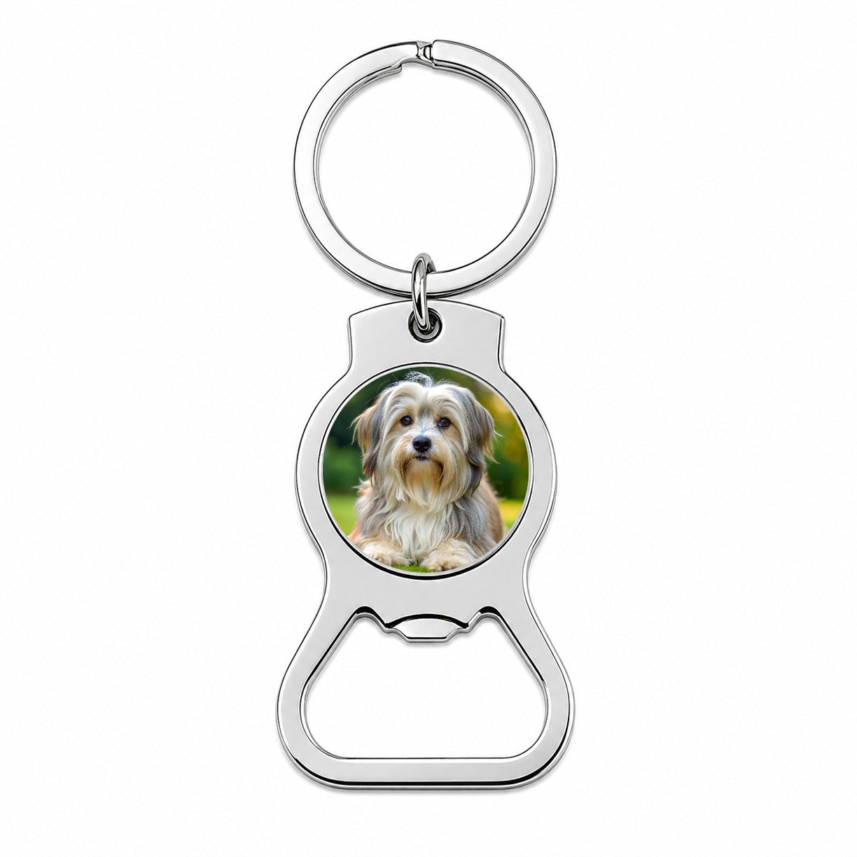 Lowchen Little Lion Dog Photo Bottle Opener Keychain