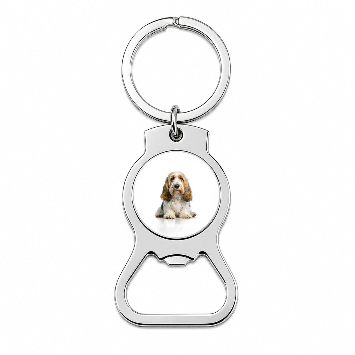 Petit Basset Griffon Vendeen Dog Photo Bottle Opener Keychain