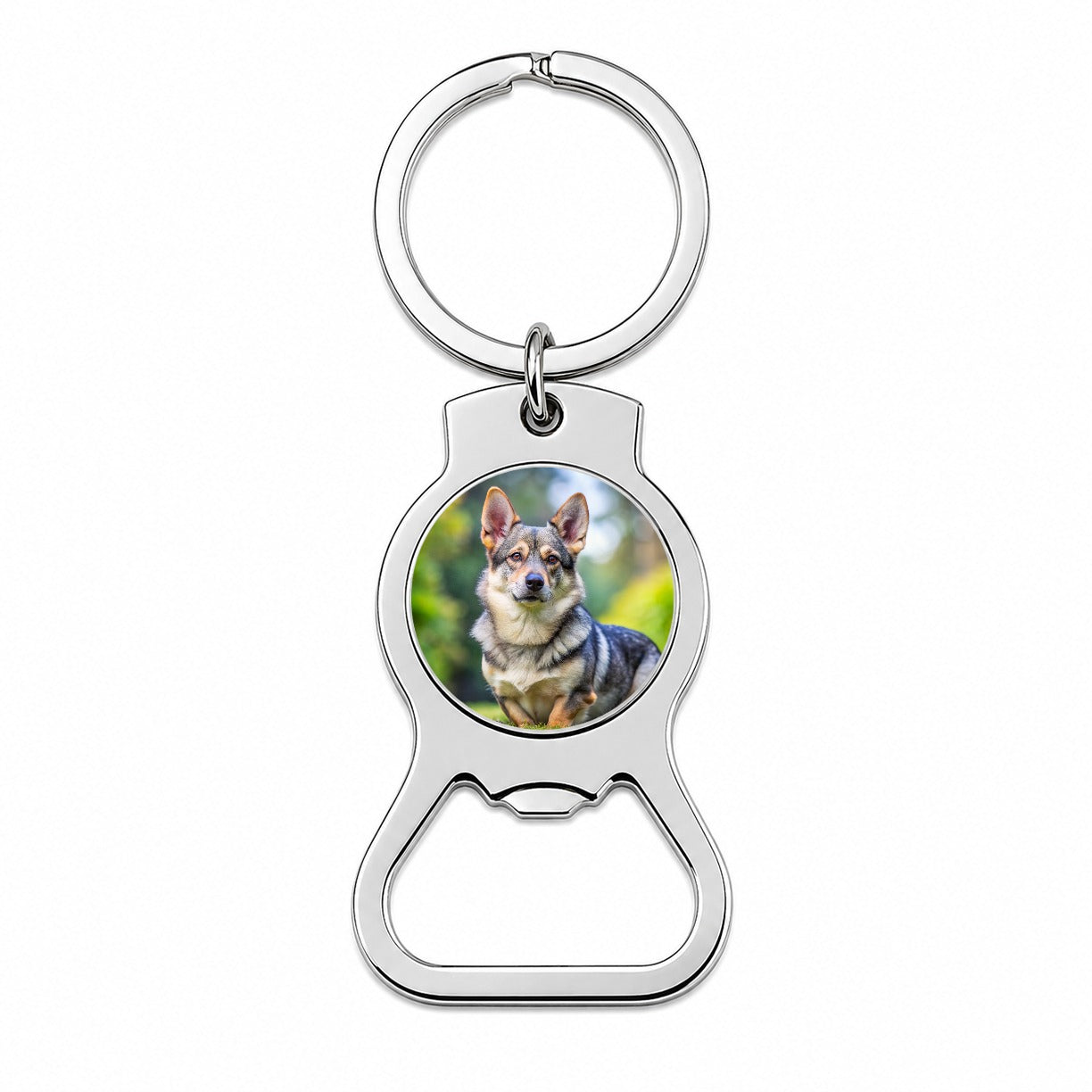 Swedish Vallhund Dog Photo Bottle Opener Keychain