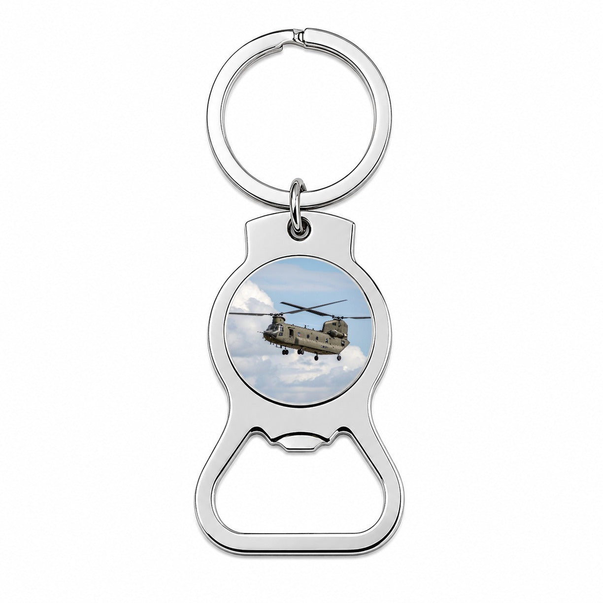 CH-47 Chinook Heavy-Lift Helicopter Bottle Opener Keychain