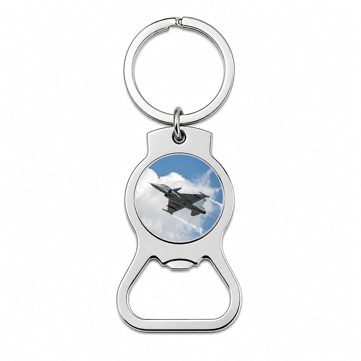 JAS 39 Gripen Multirole Fighter Jet Plane Bottle Opener Keychain
