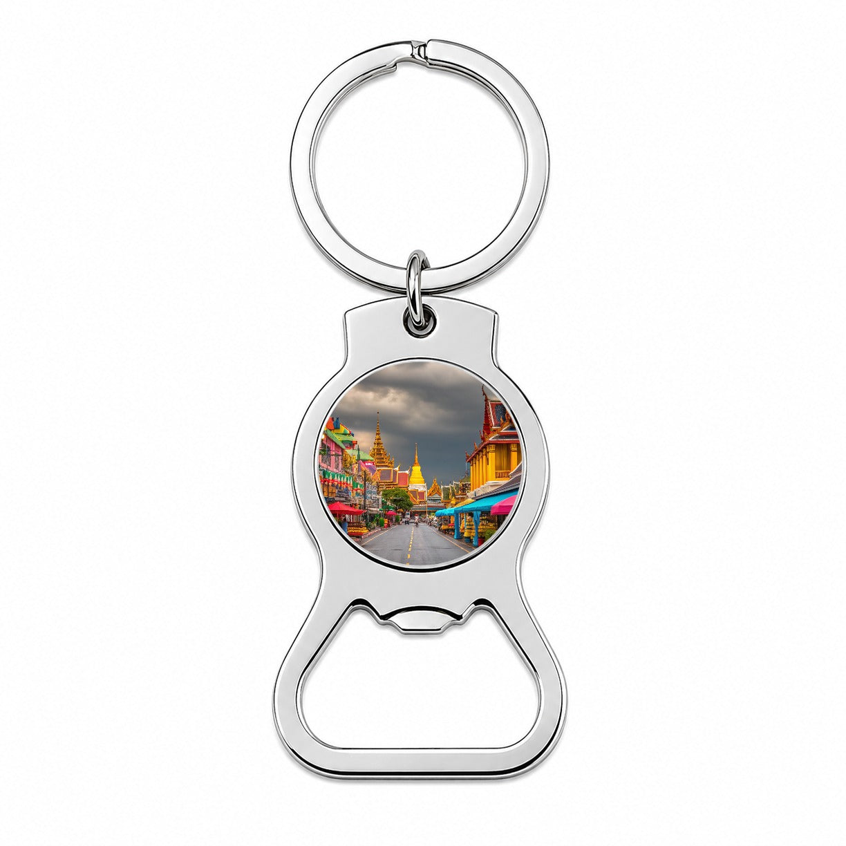 Bangkok Thailand Street Bottle Opener Keychain