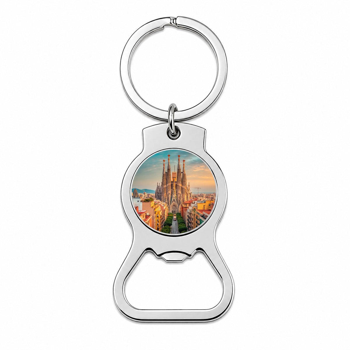 Barcelona Spain Beautiful Bottle Opener Keychain