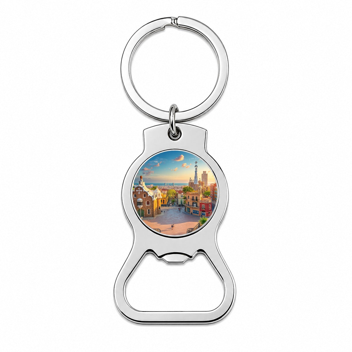 Barcelona Spain Ocean Bottle Opener Keychain