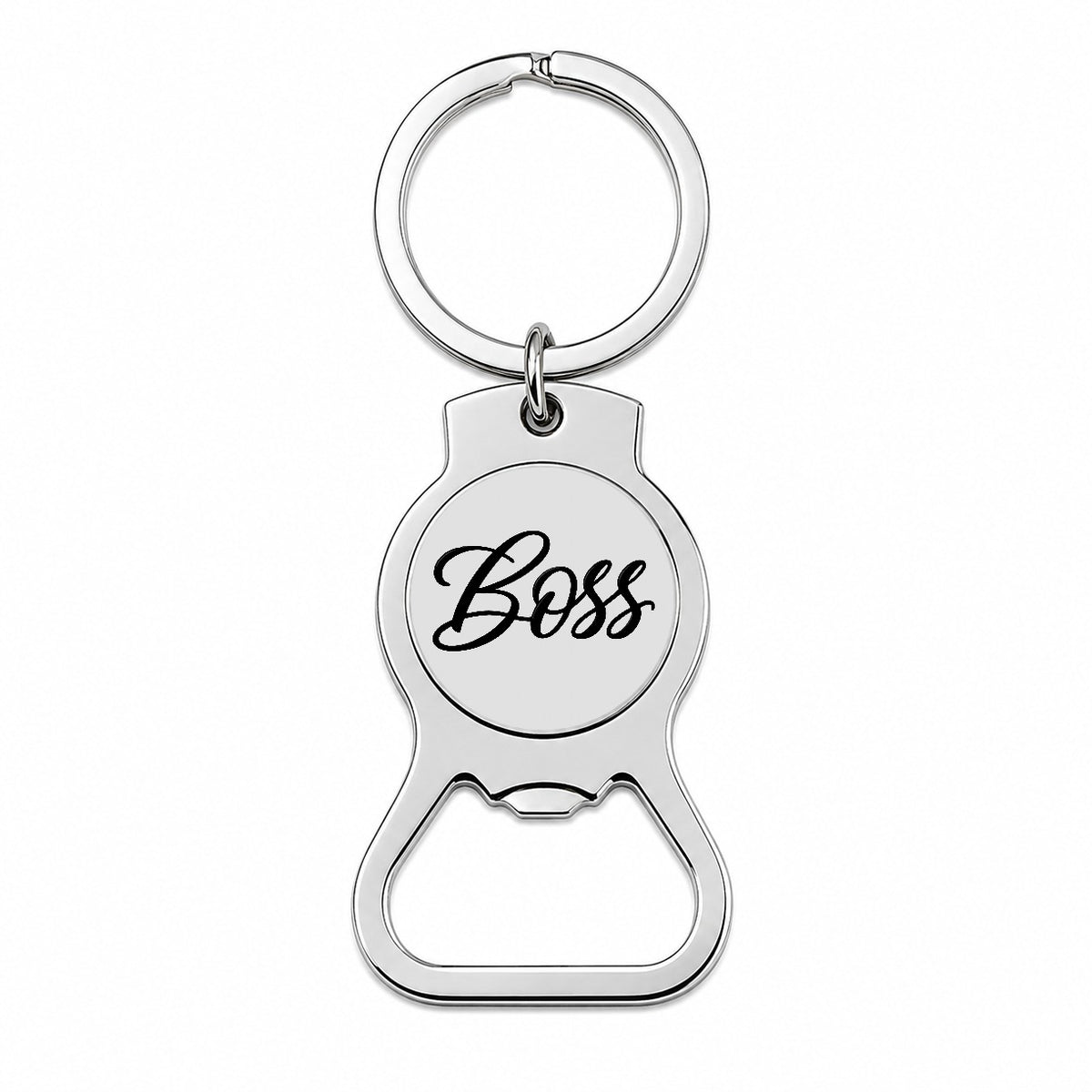 Boss Script Bottle Opener Keychain