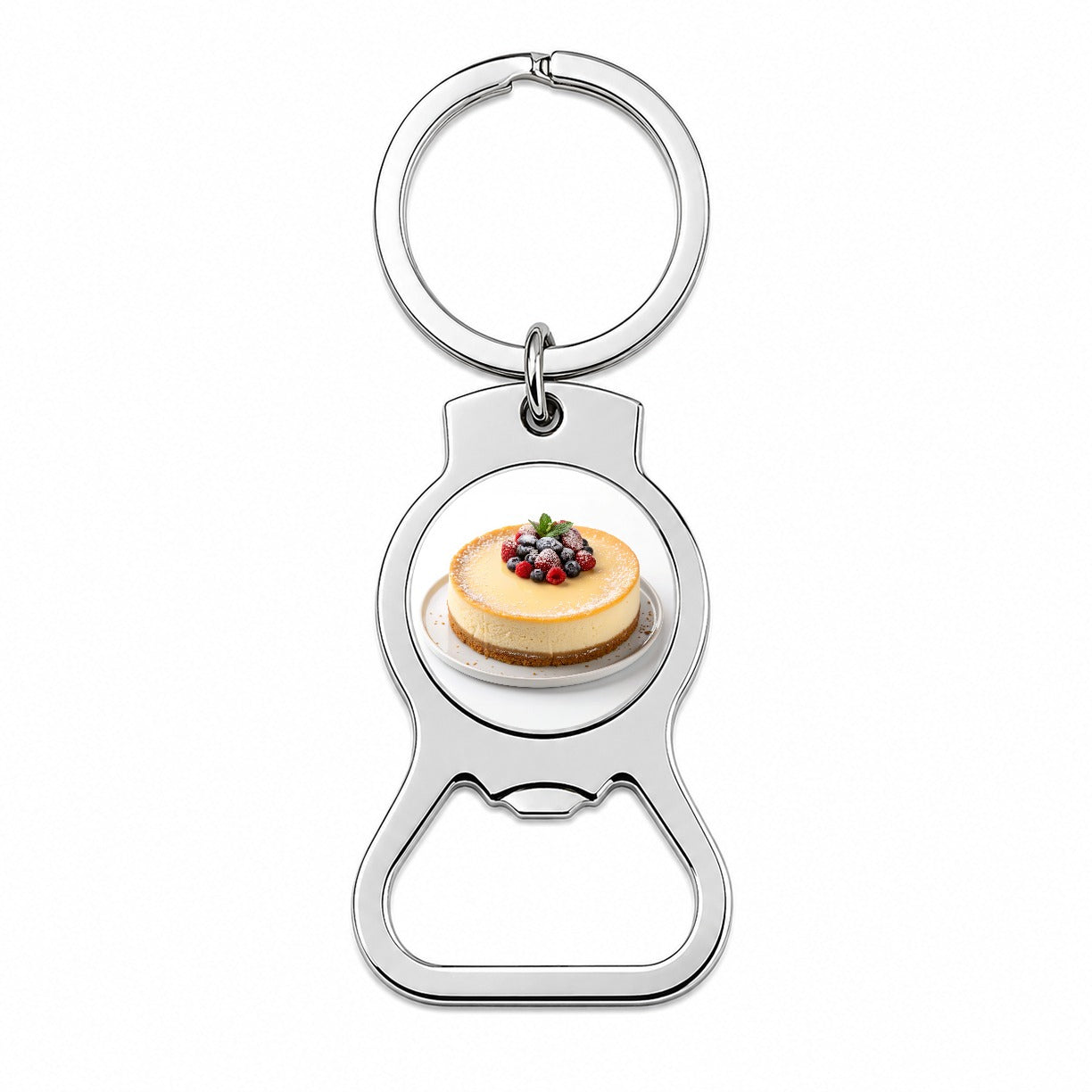 Cheesecake Berries Bottle Opener Keychain