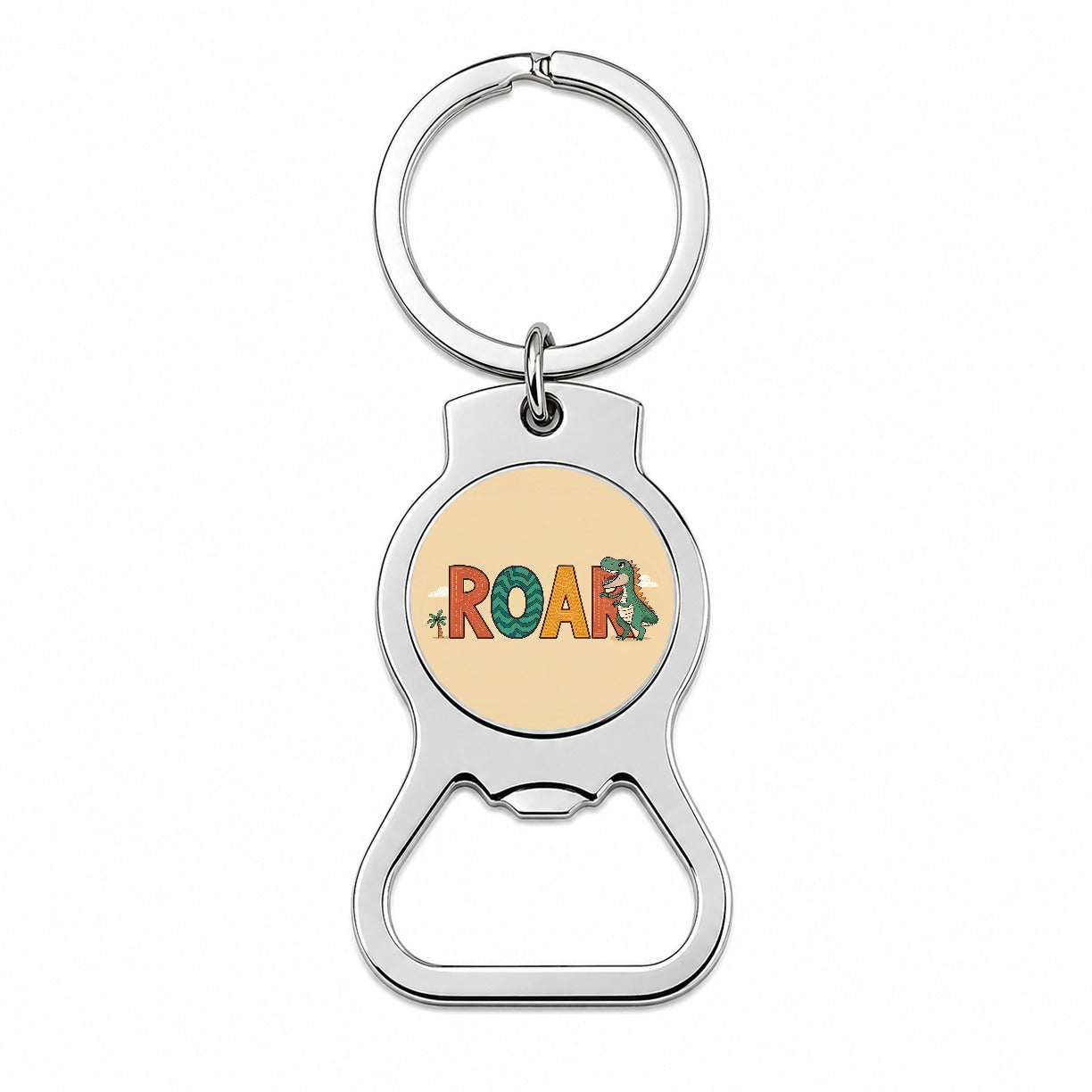 Dinosaur Roar Colorful Bottle Opener Keychain